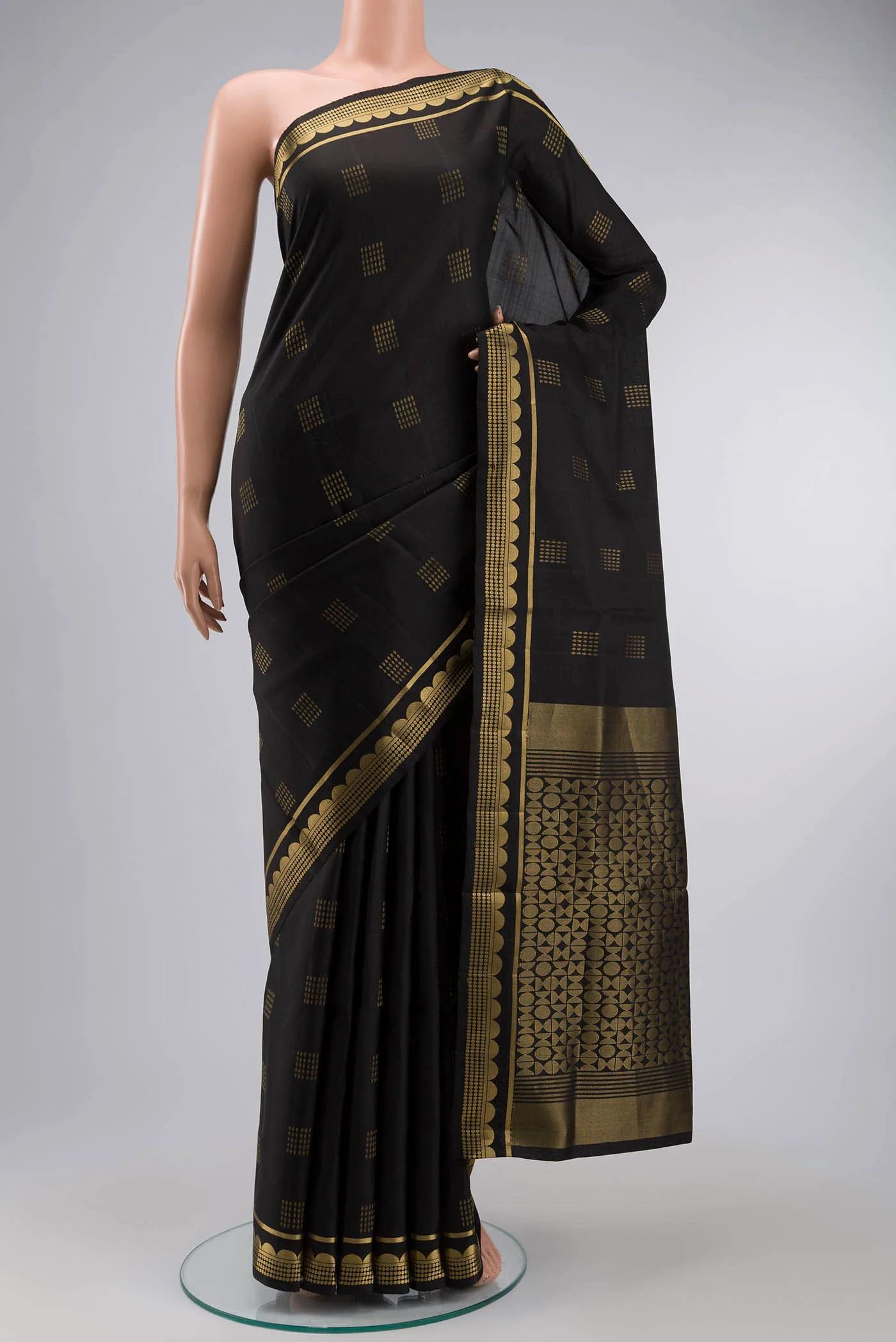 Black Soft Silk Saree