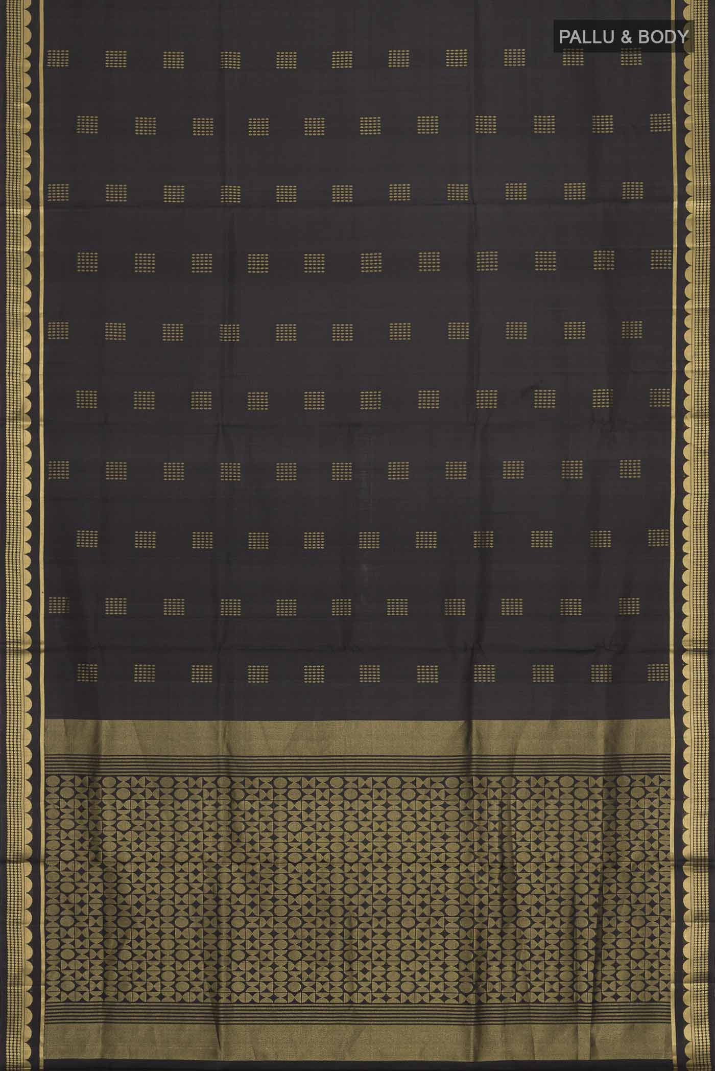Black Soft Silk Saree - Image 6