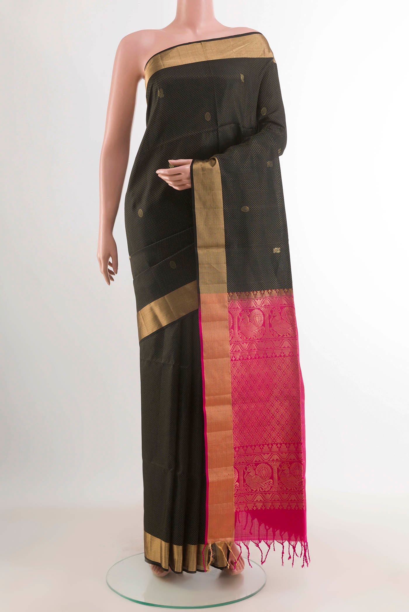Black Soft Silk Saree