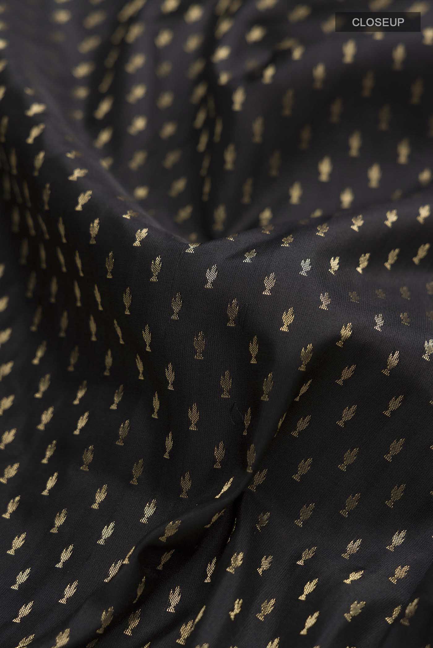Black Soft Silk Saree - Image 2