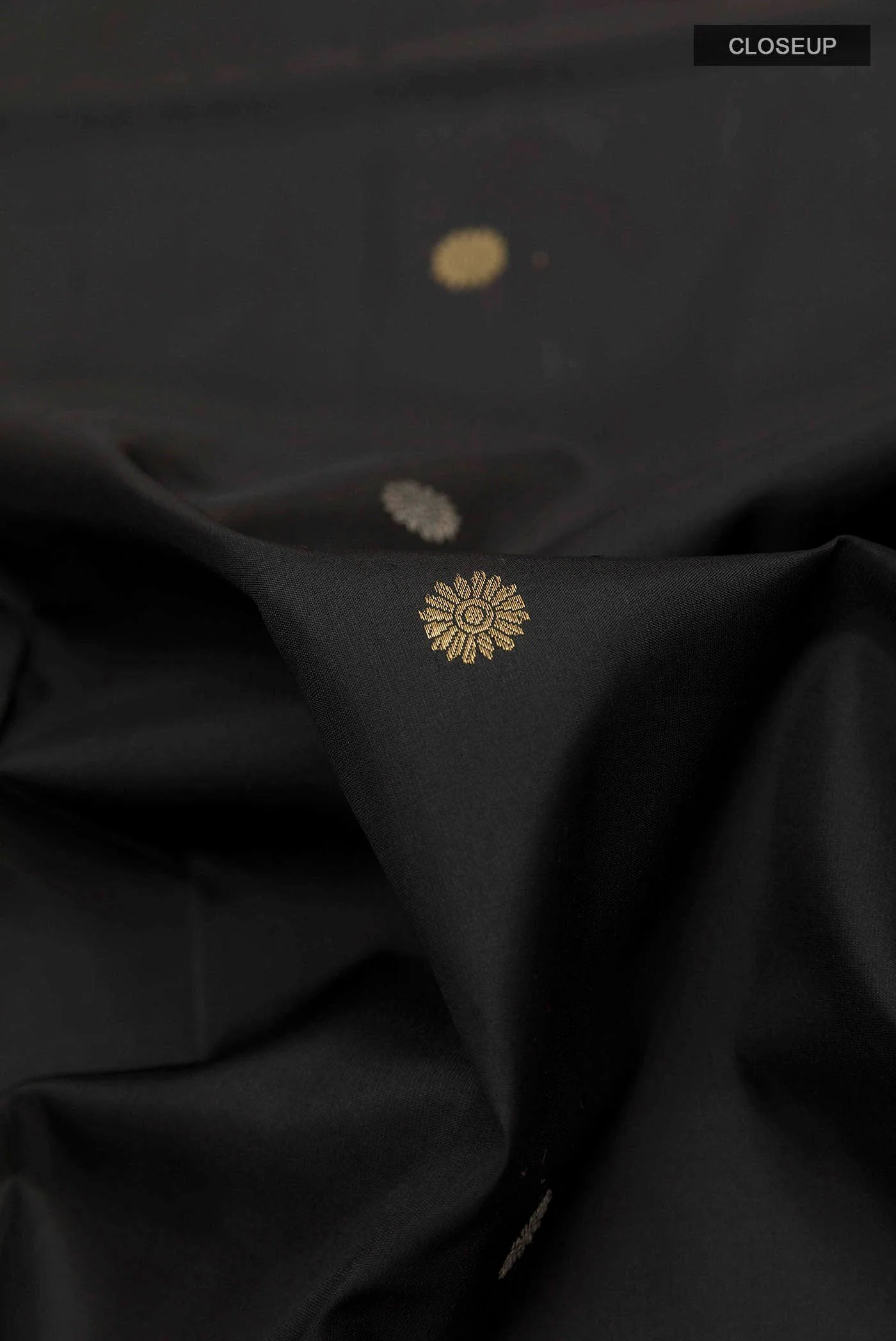 Black Soft Silk Saree - Image 2