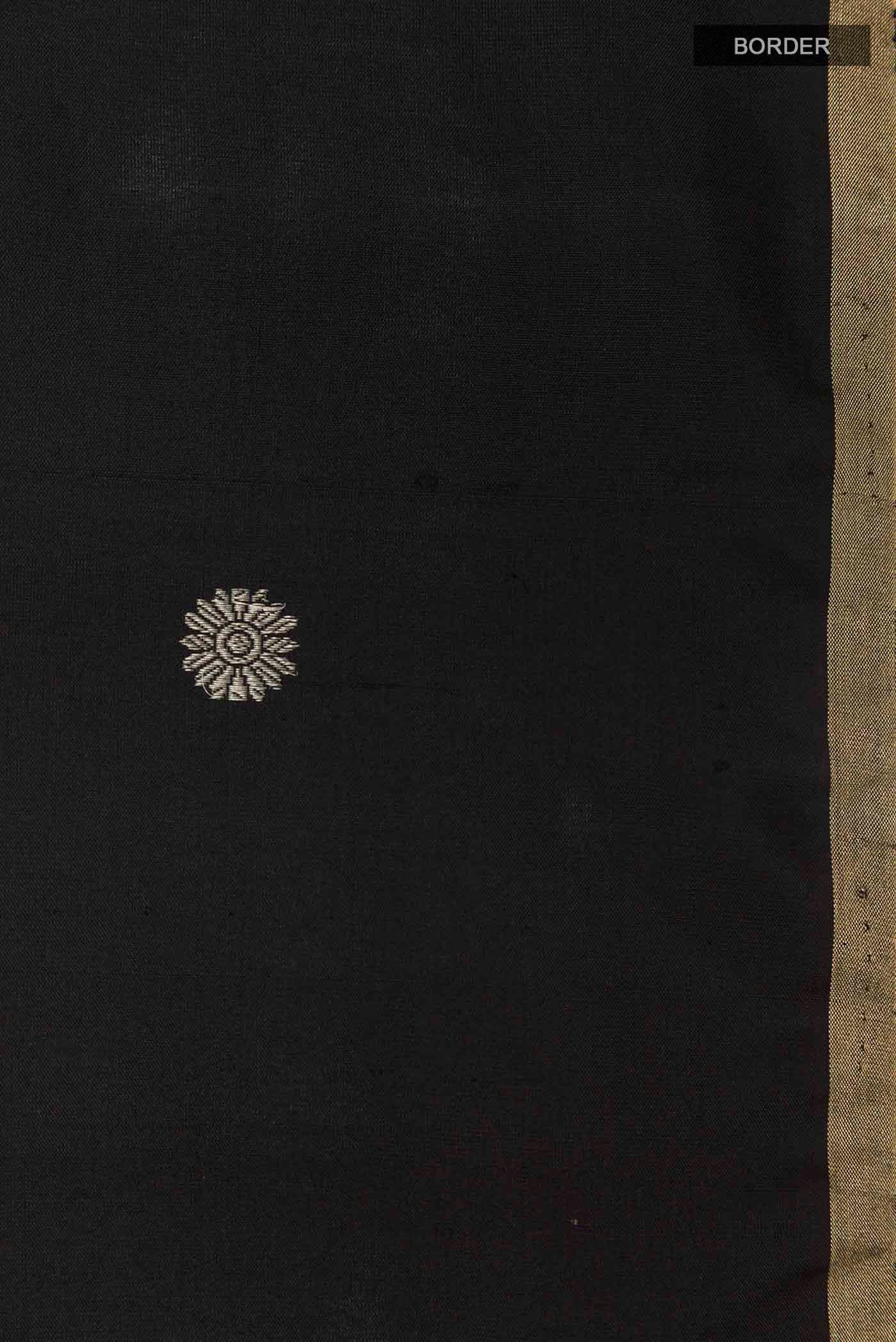 Black Soft Silk Saree - Image 3