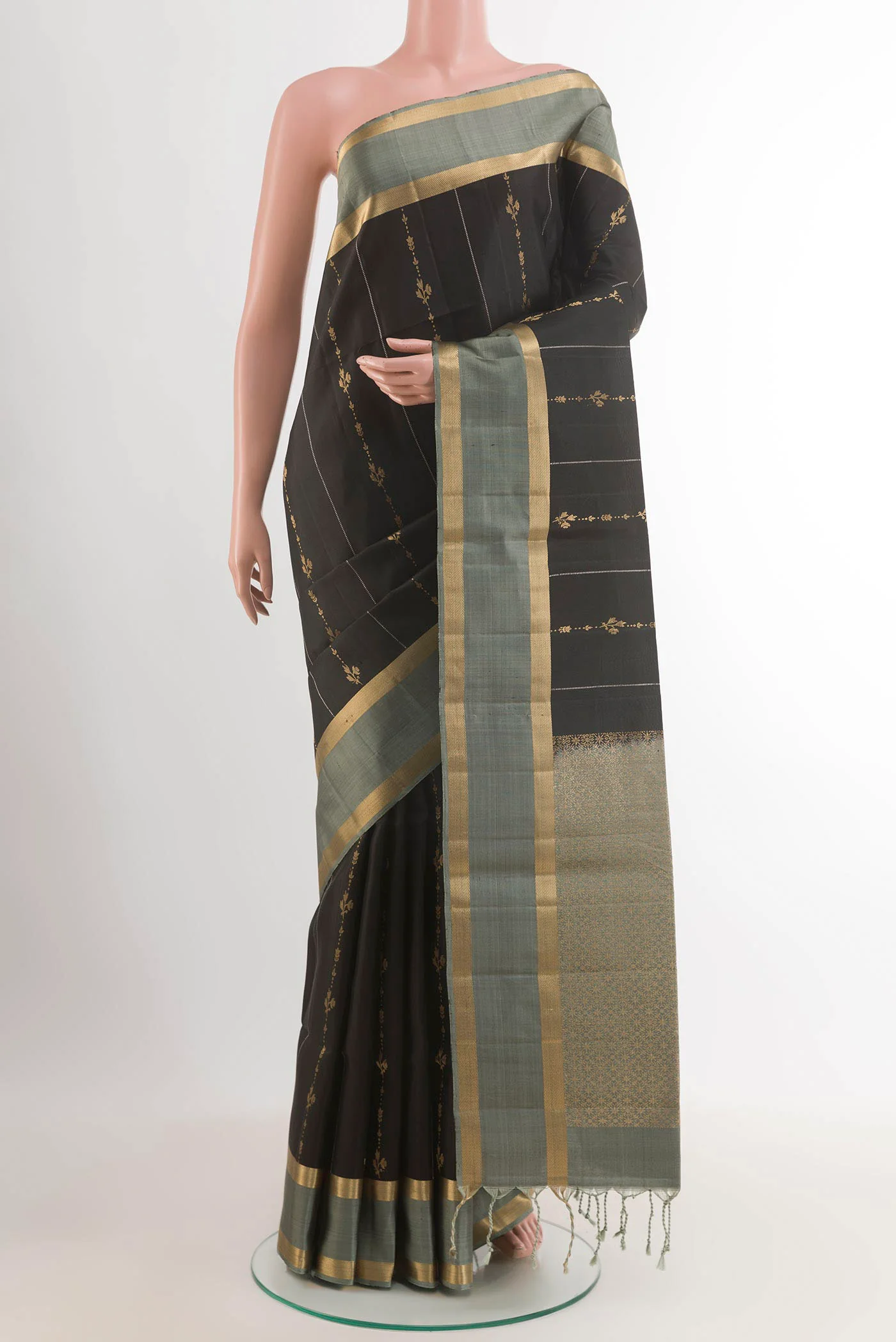 Black Soft Silk Saree