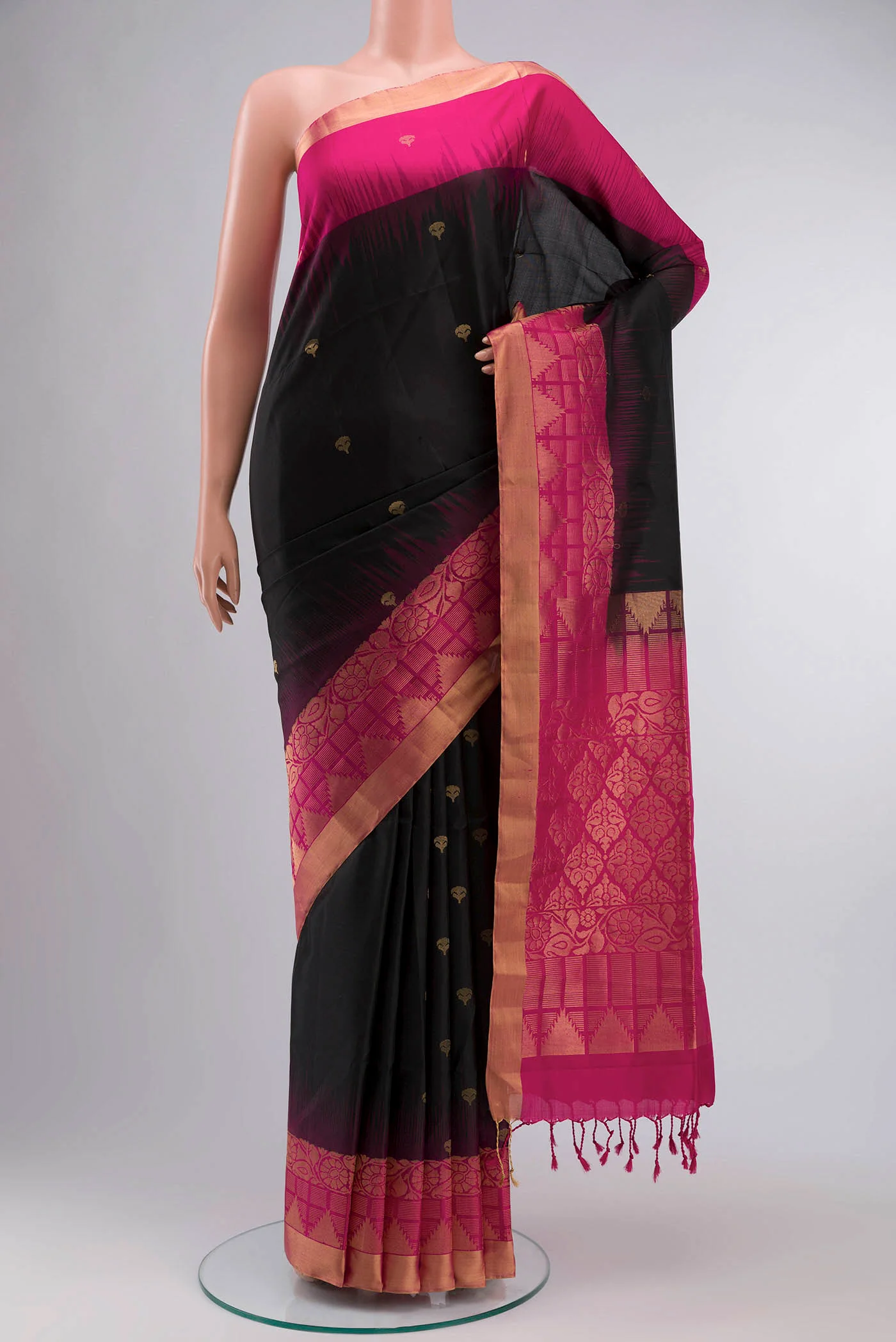 Black Soft Silk Saree