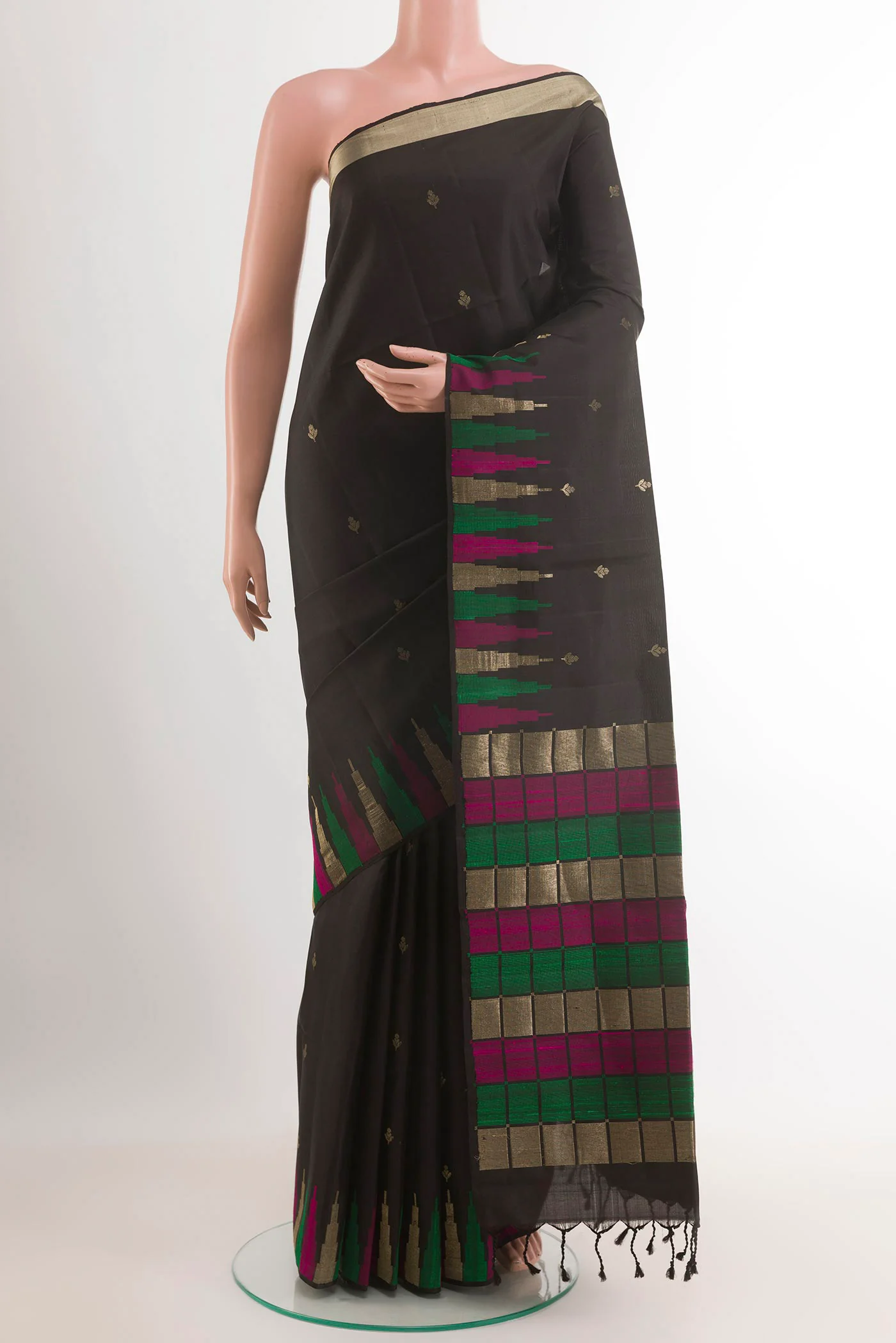 Black Soft Silk Saree