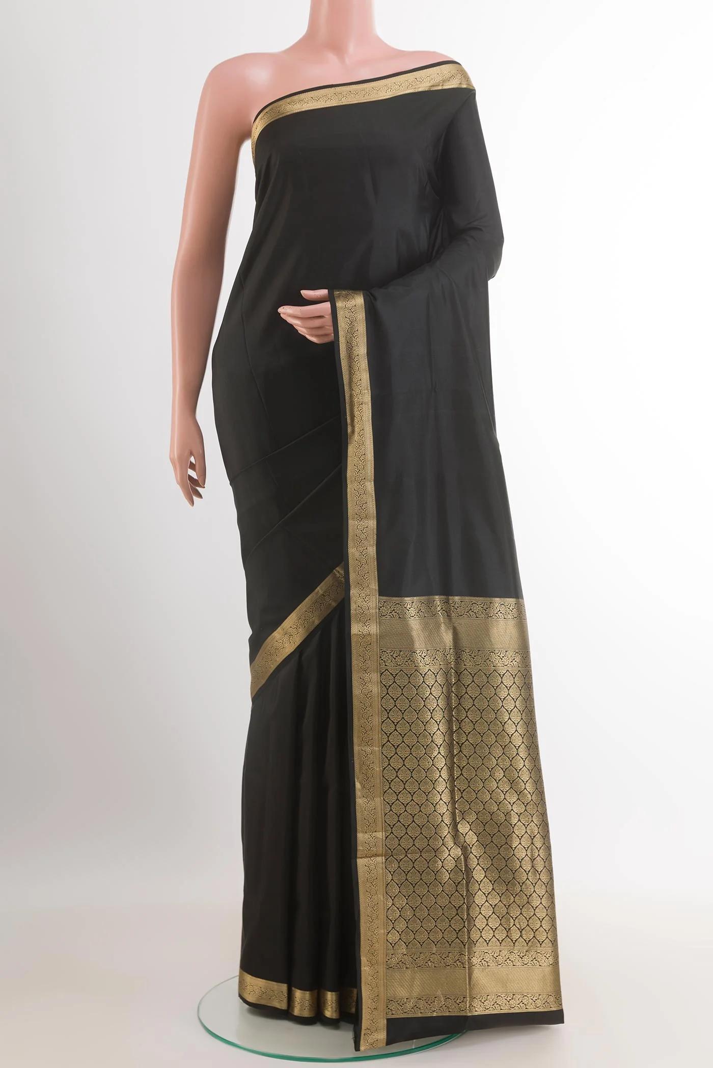 Black Soft Silk Saree