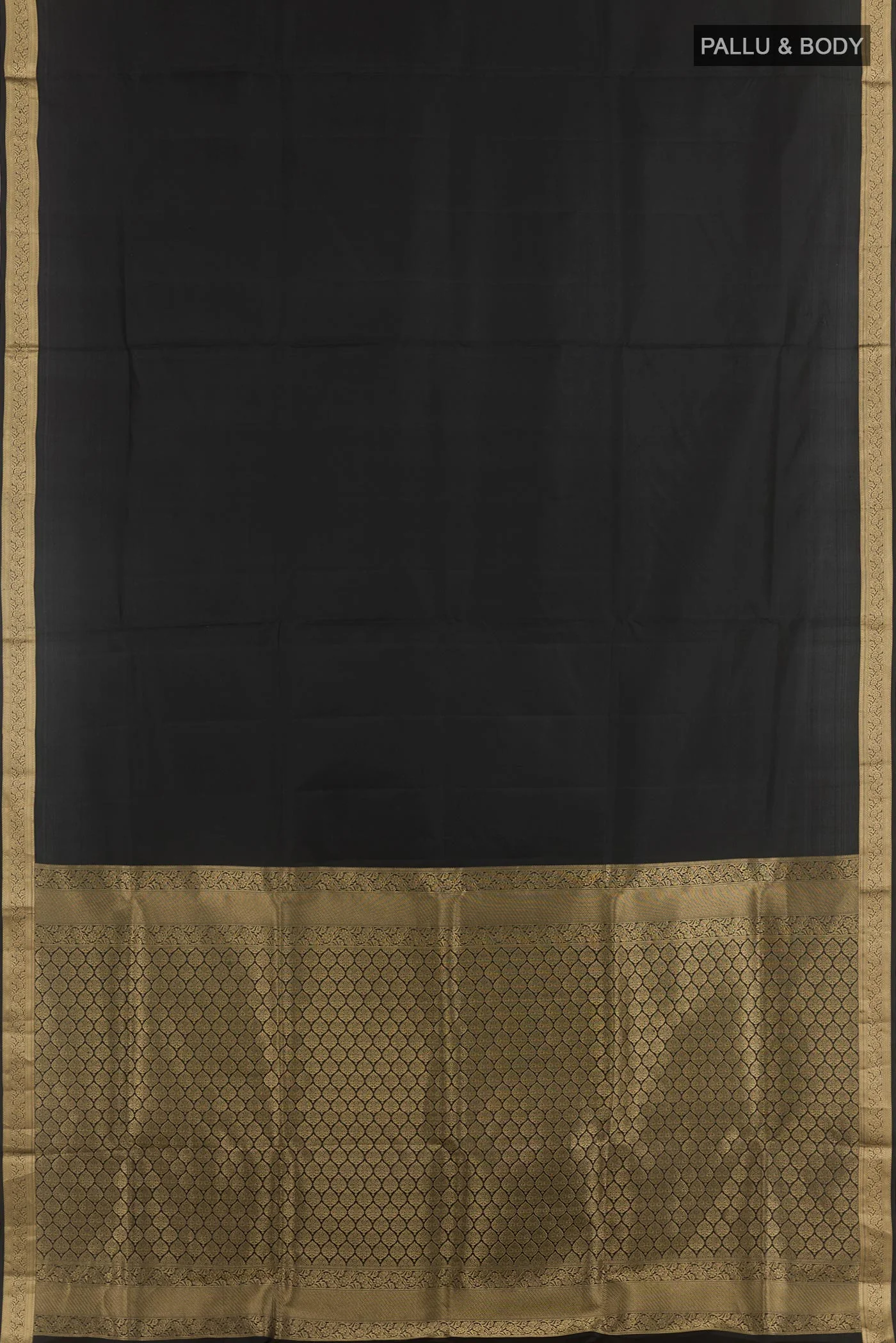 Black Soft Silk Saree - Image 3
