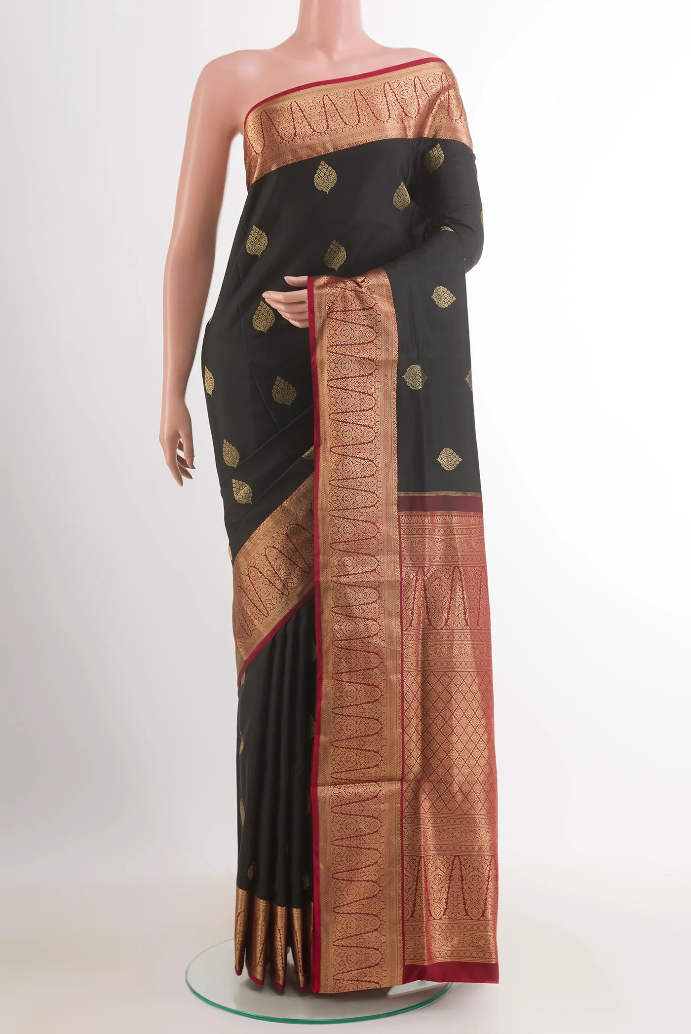 Black Soft Silk Saree