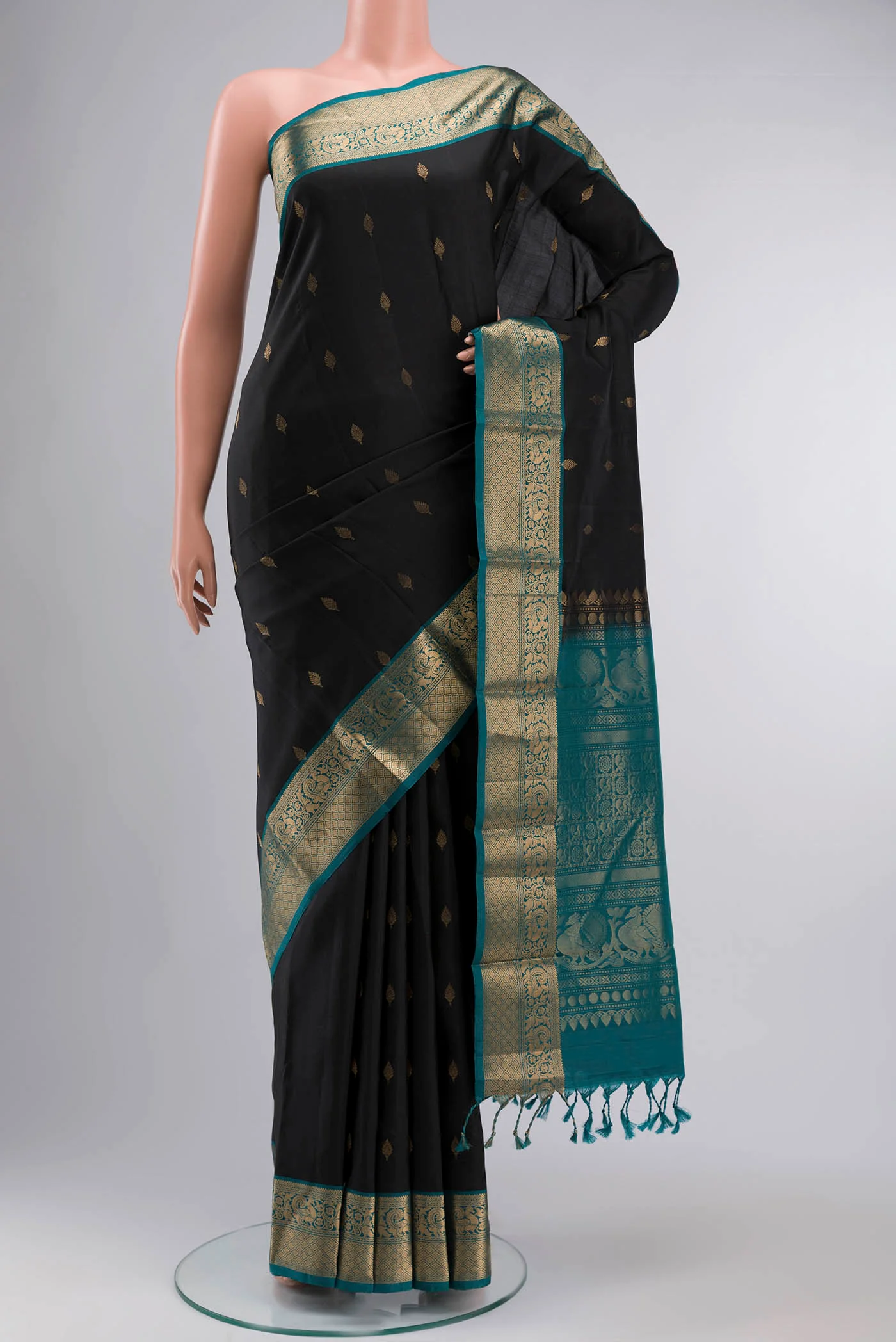 Black Soft Silk Saree