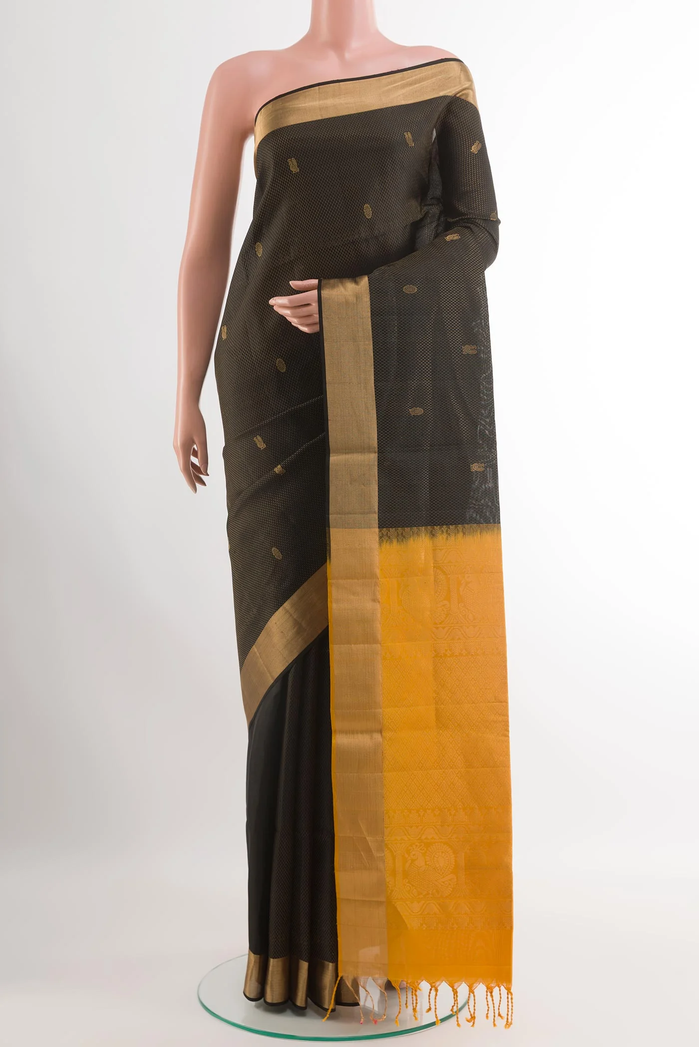 Black Soft Silk Saree