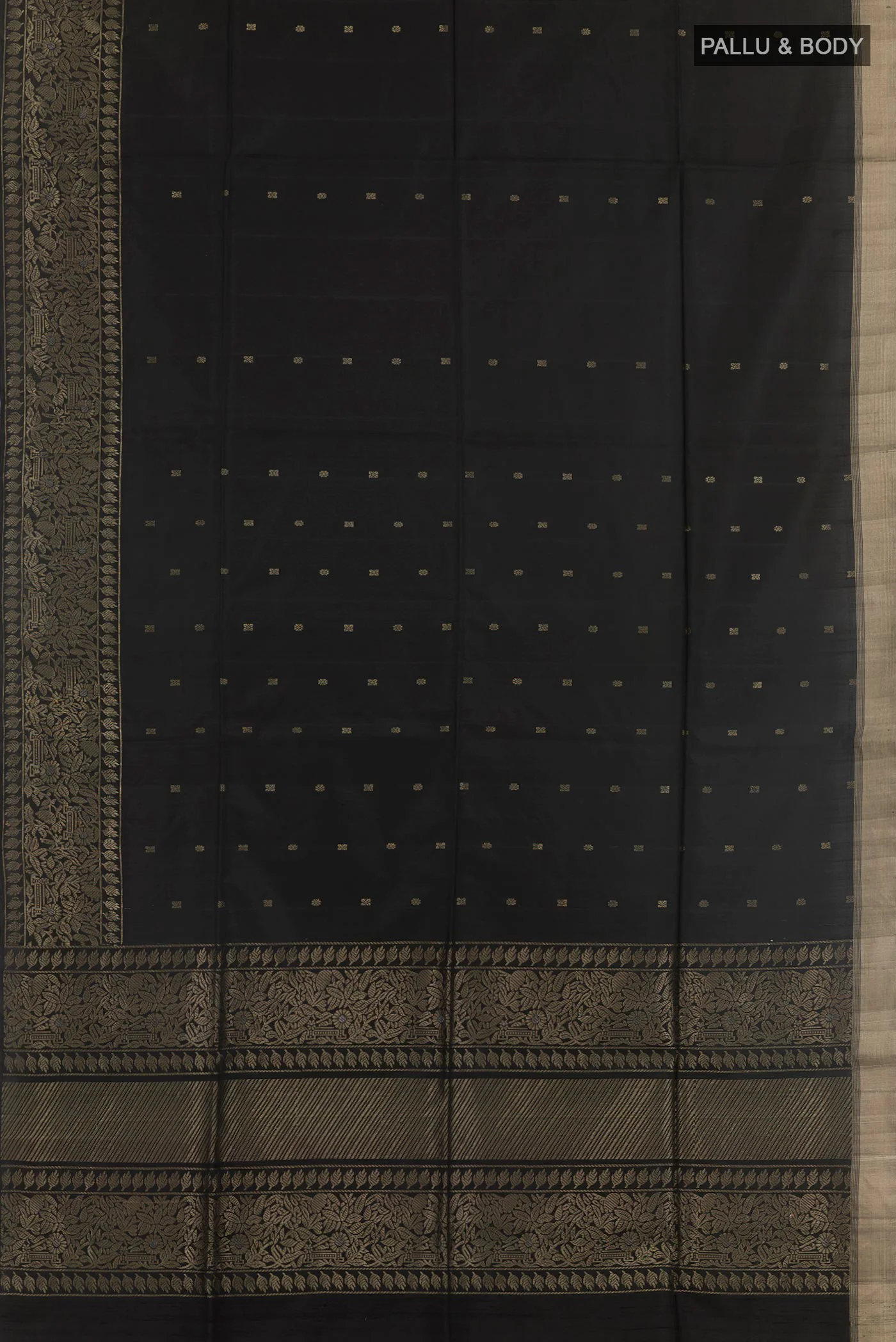 Black Soft Silk Saree - Image 3