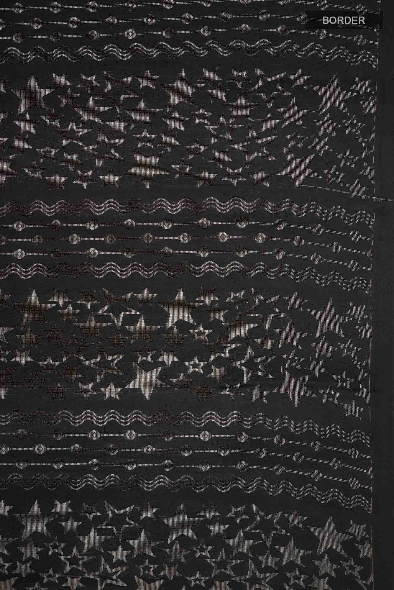 Black Soft Silk Saree - Image 5