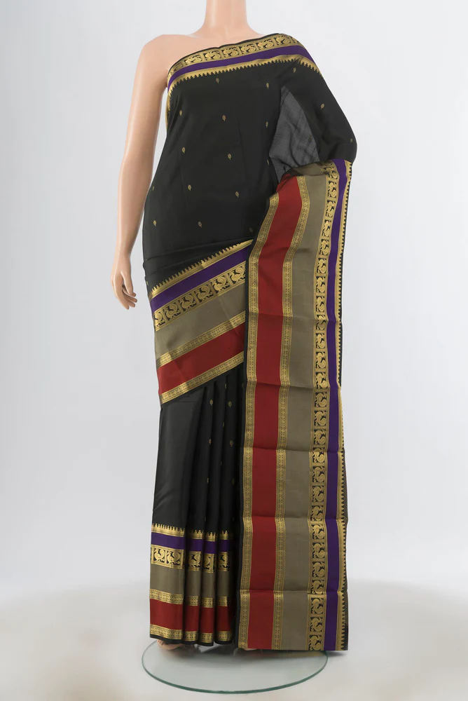Black Soft Silk Saree