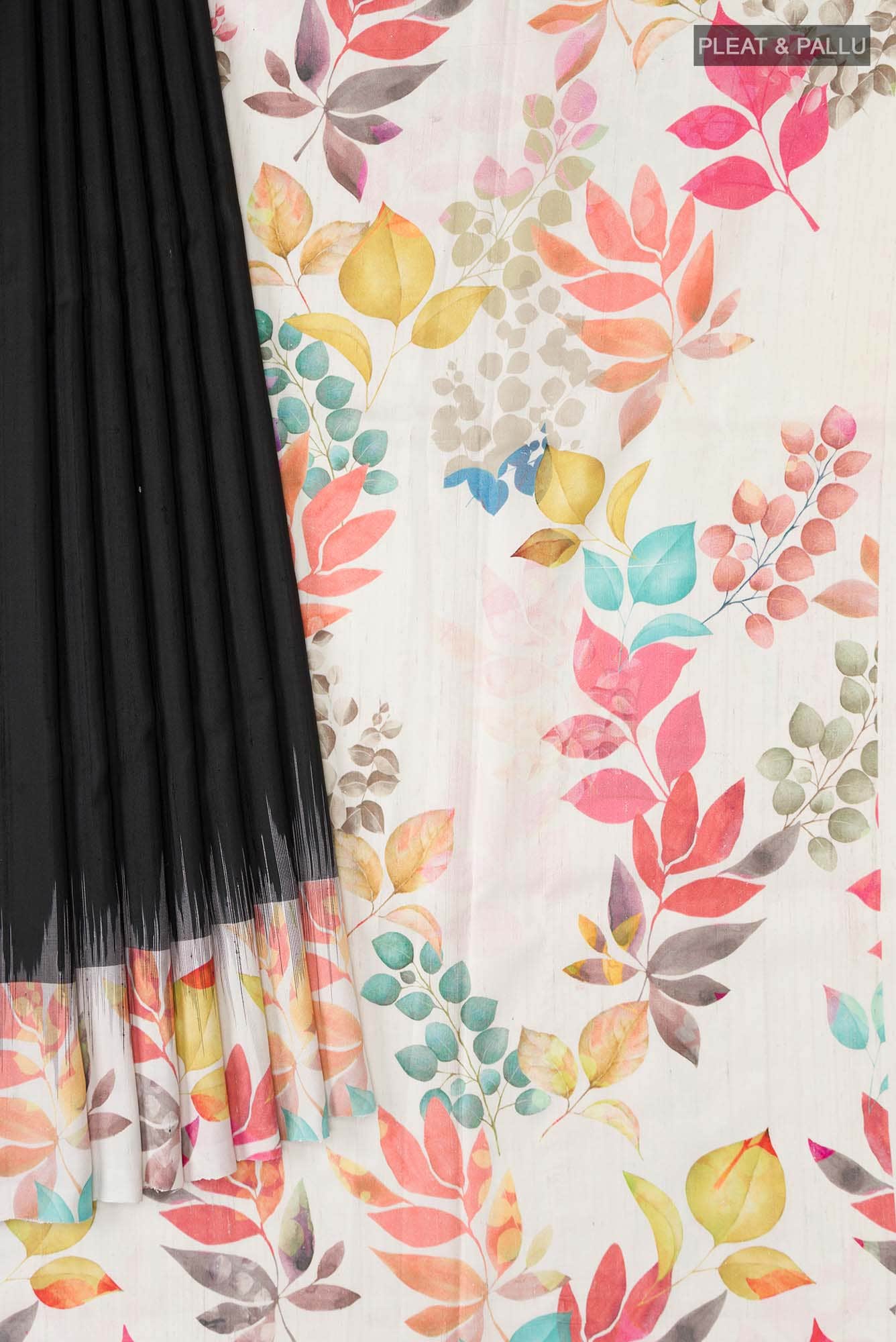 Black Soft Silk Saree - Image 2