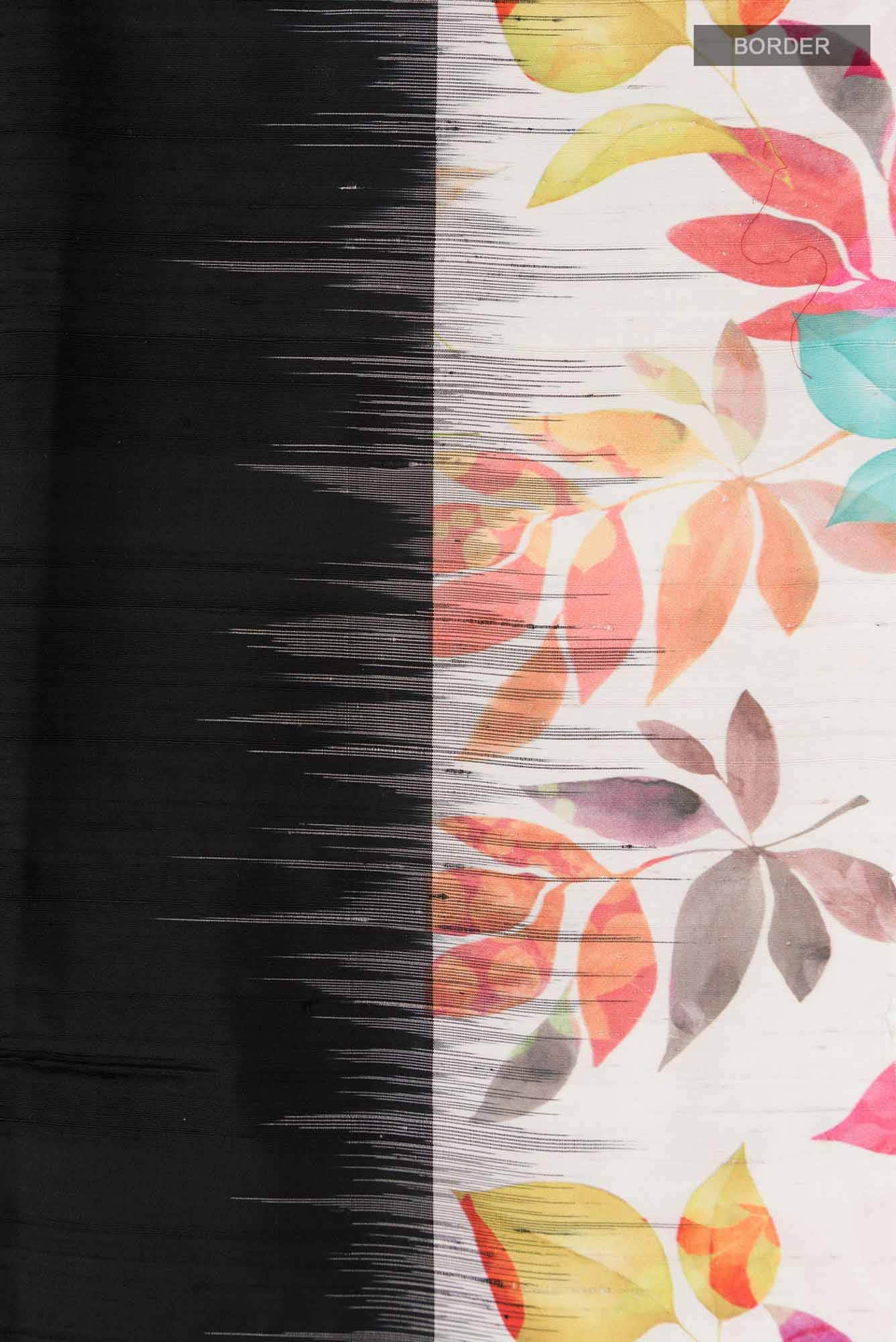 Black Soft Silk Saree - Image 5