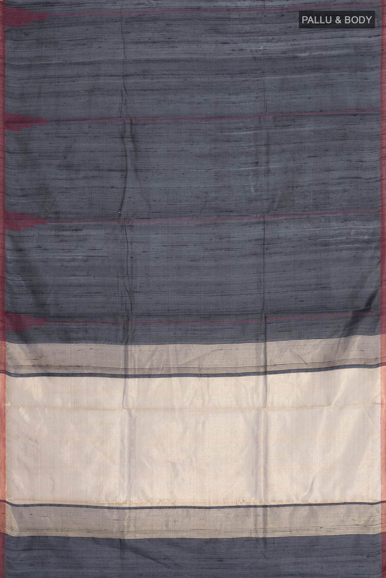Dusky Diva-Black Tussar Silk Saree - Image 5