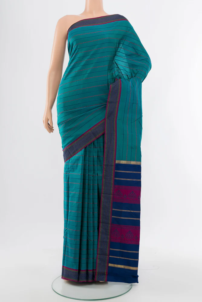 Blue Bangalore Silk - kadyal Saree