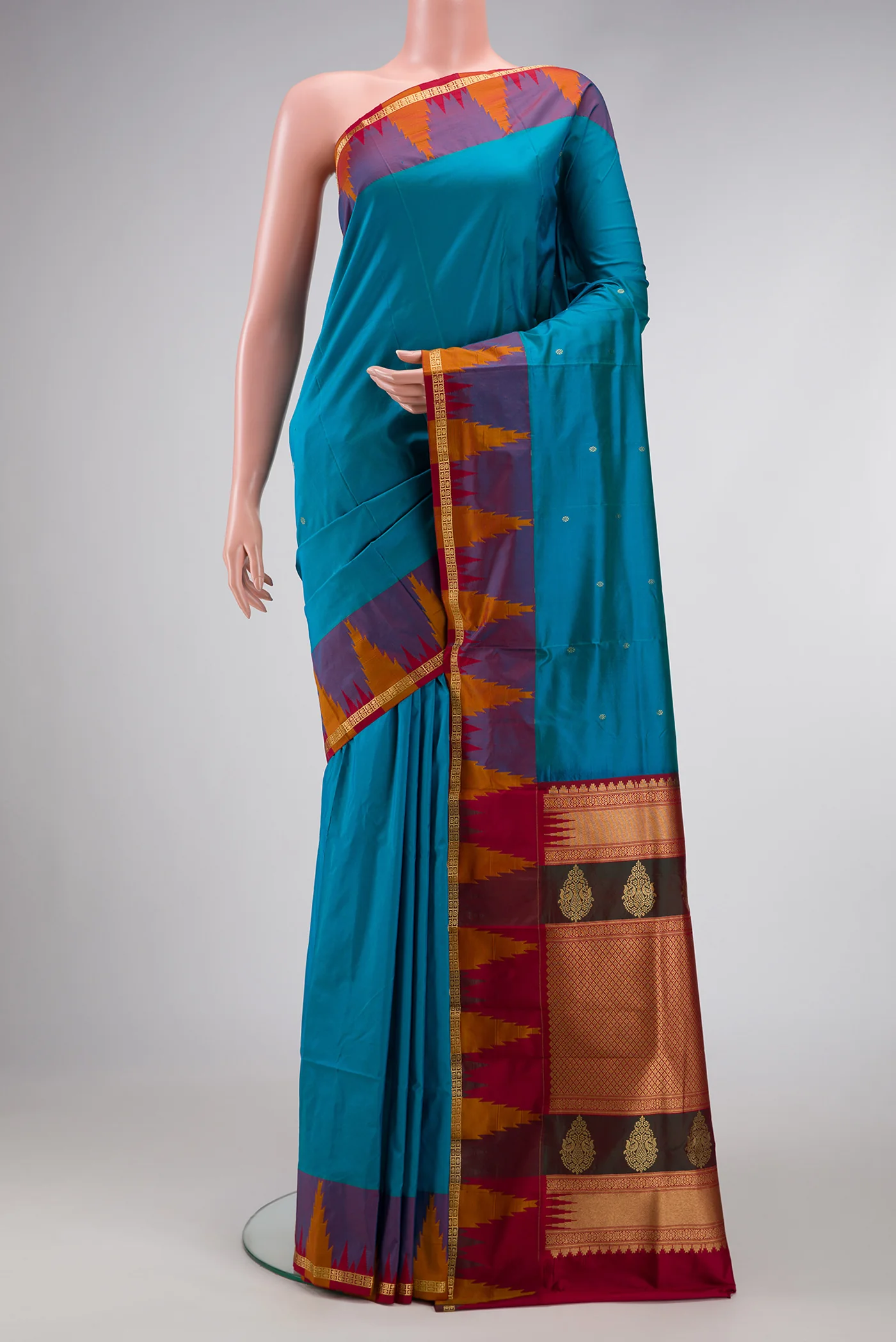 Blue Bangalore Silk Saree
