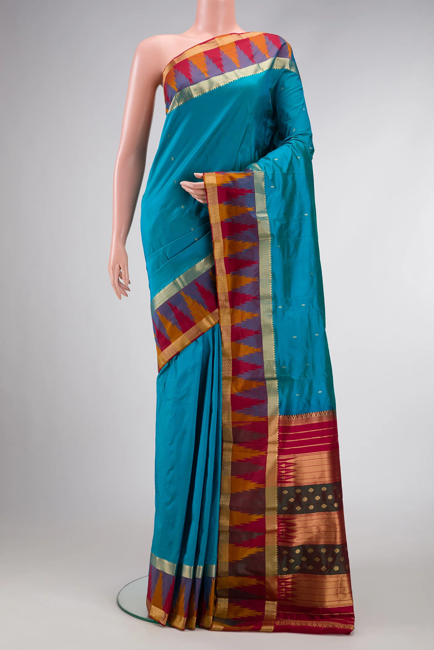 Blue Bangalore Silk Saree