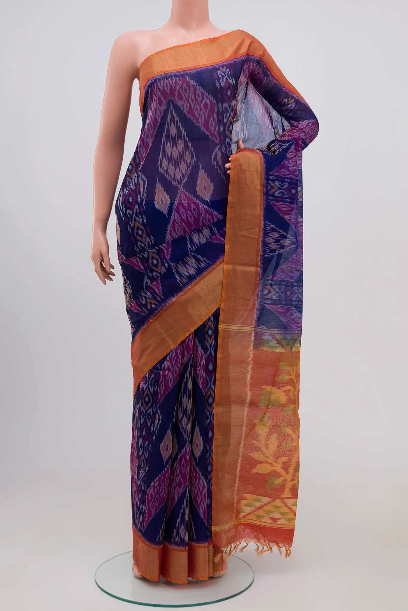 Blue Coimbatore Silk Cotton Saree