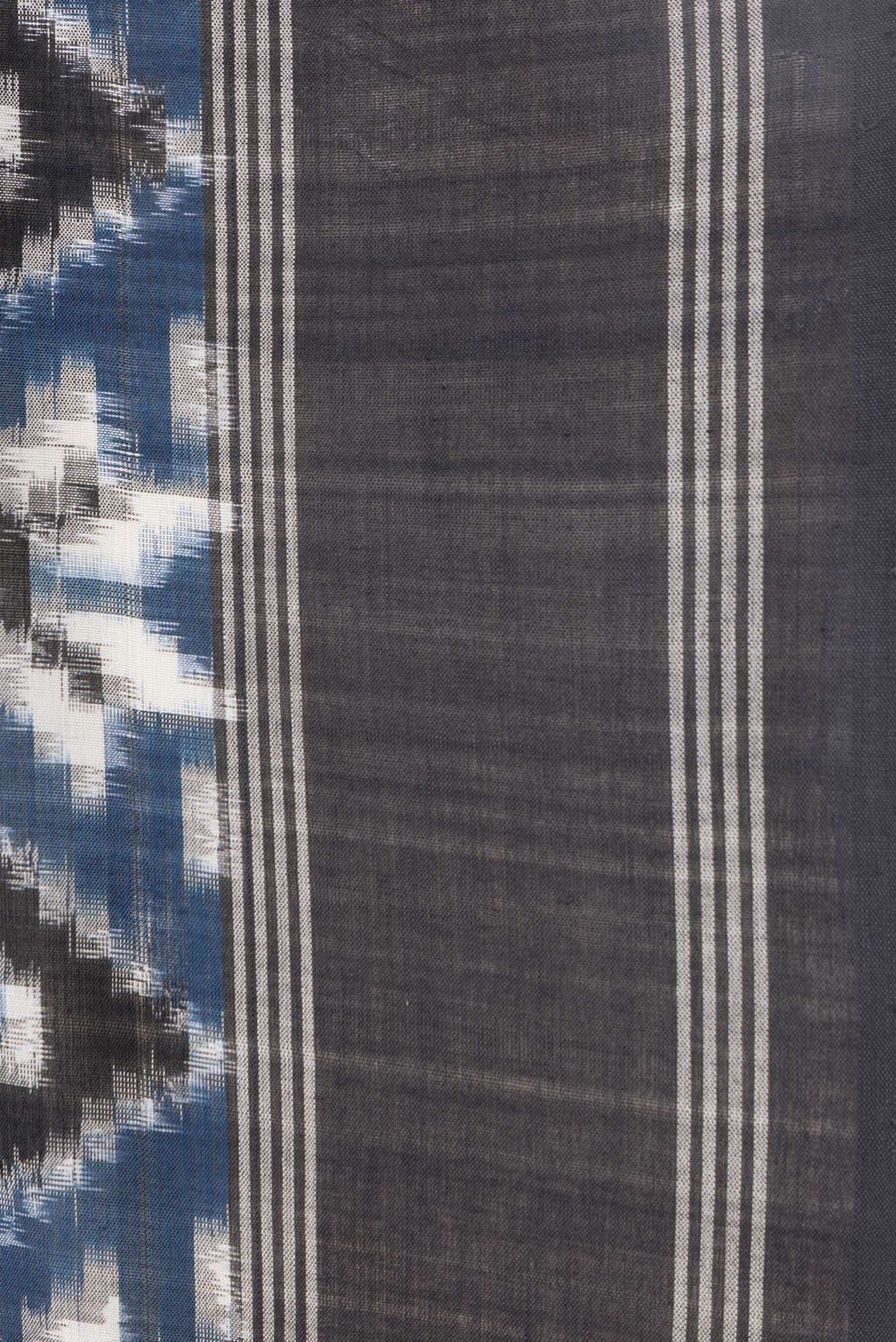 Blue Pochampally Cotton Saree - Image 3