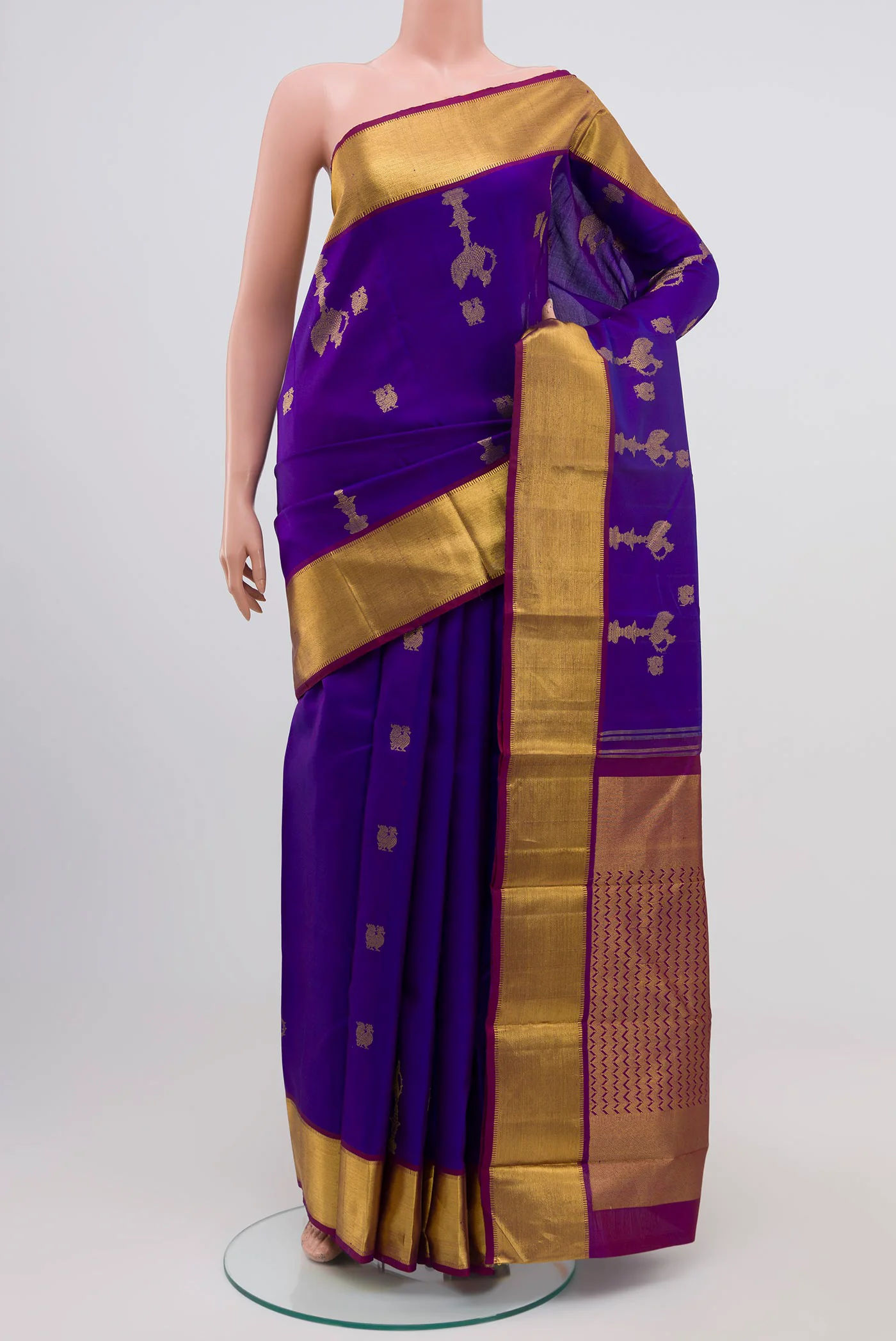 Blue Kanjivaram Silk Saree