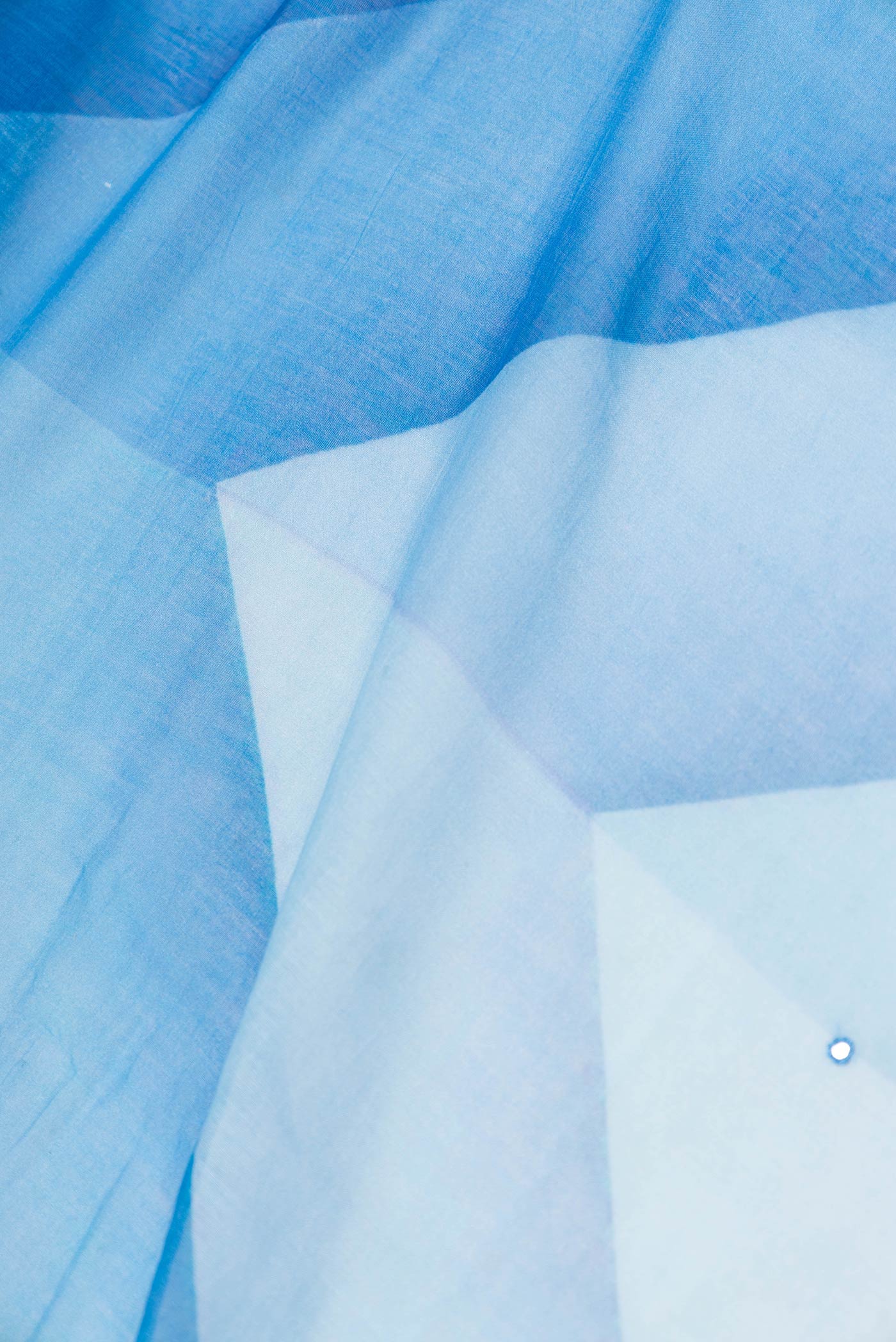 Blue Dual Tone Tussar Saree - Image 2