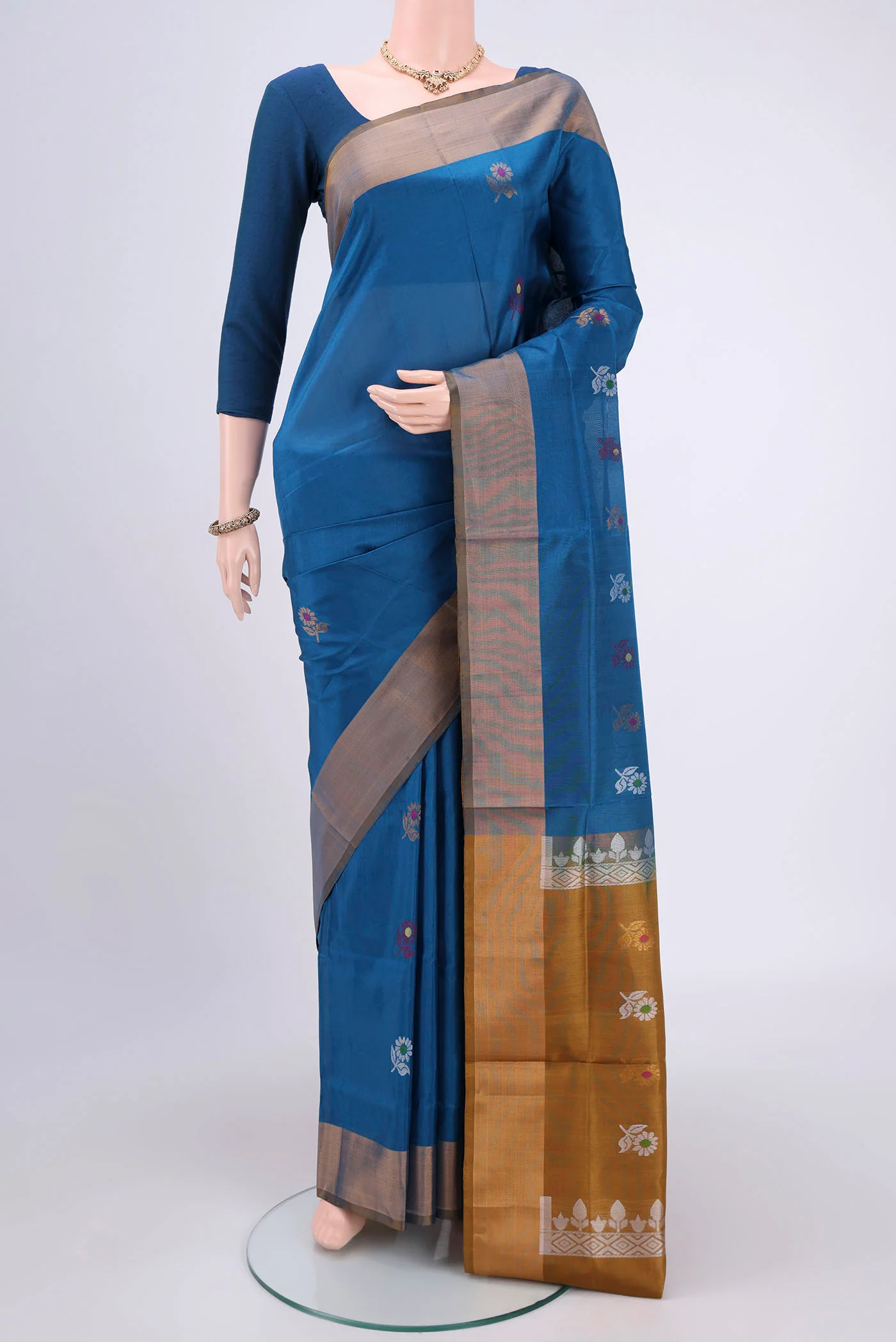 Blue Uppada Silk Saree