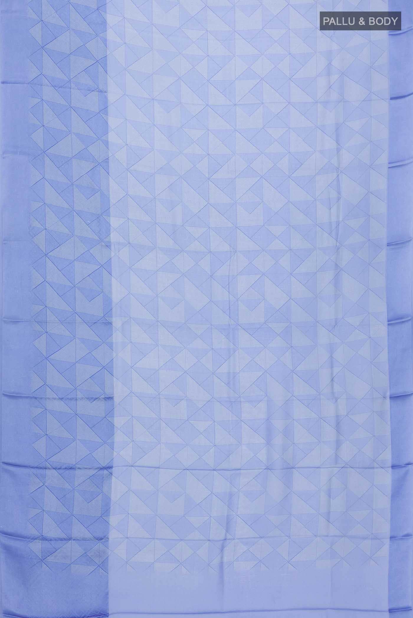 Blue Georgette Saree - Image 3