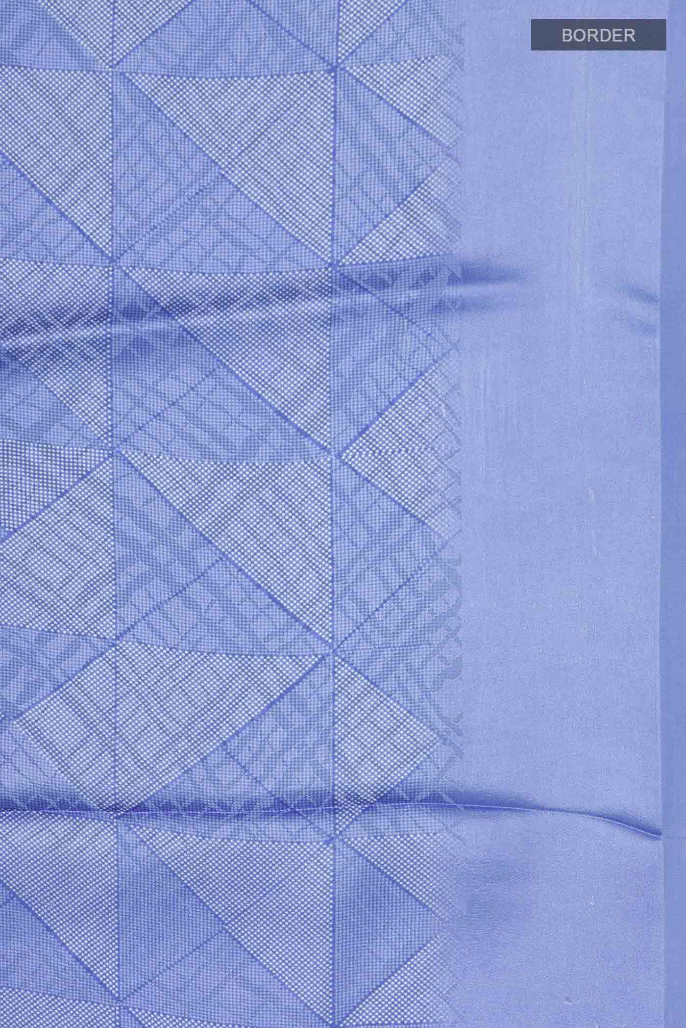 Blue Georgette Saree - Image 4