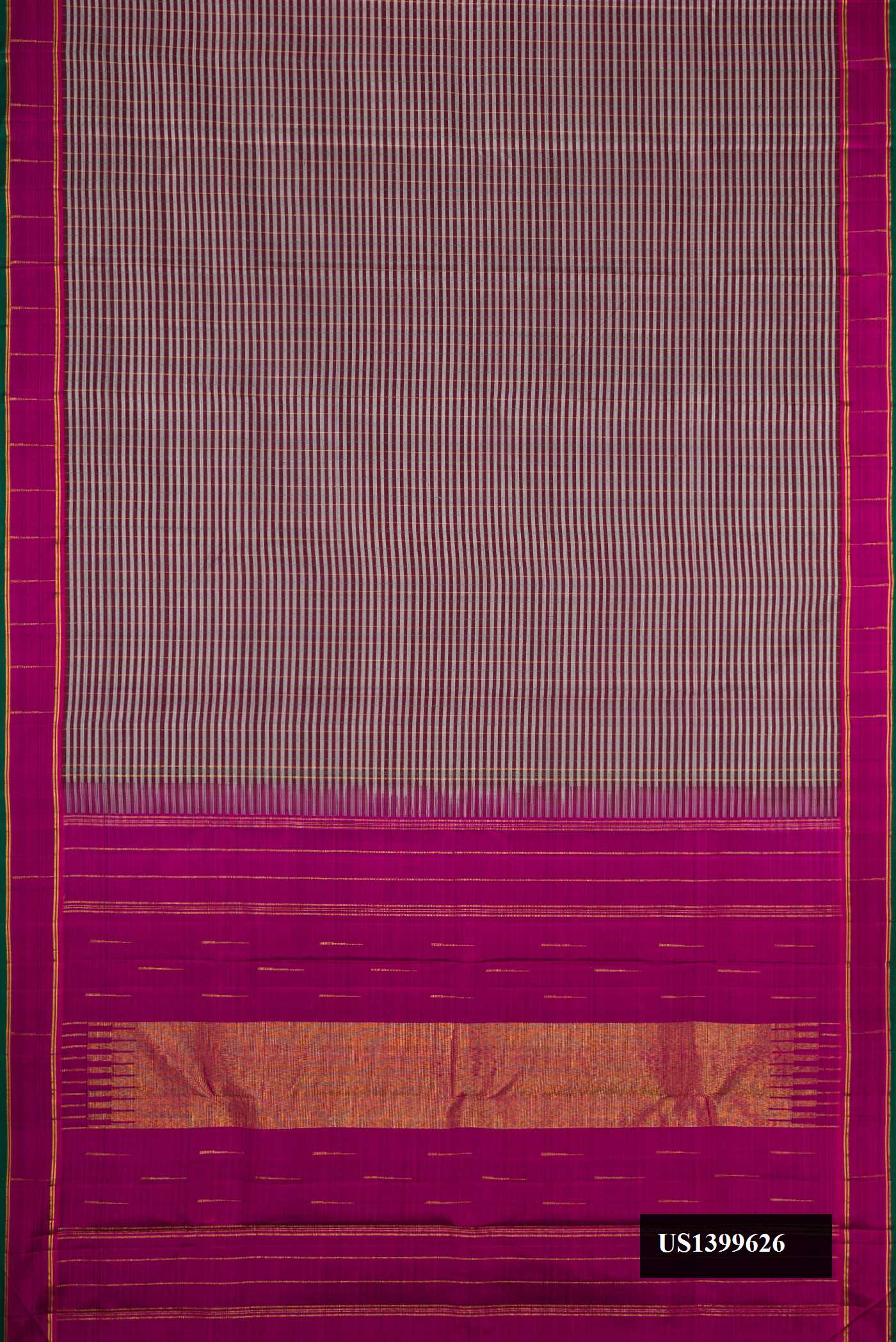 Blue Grey Dual Tone Kanchipuram Silk Saree