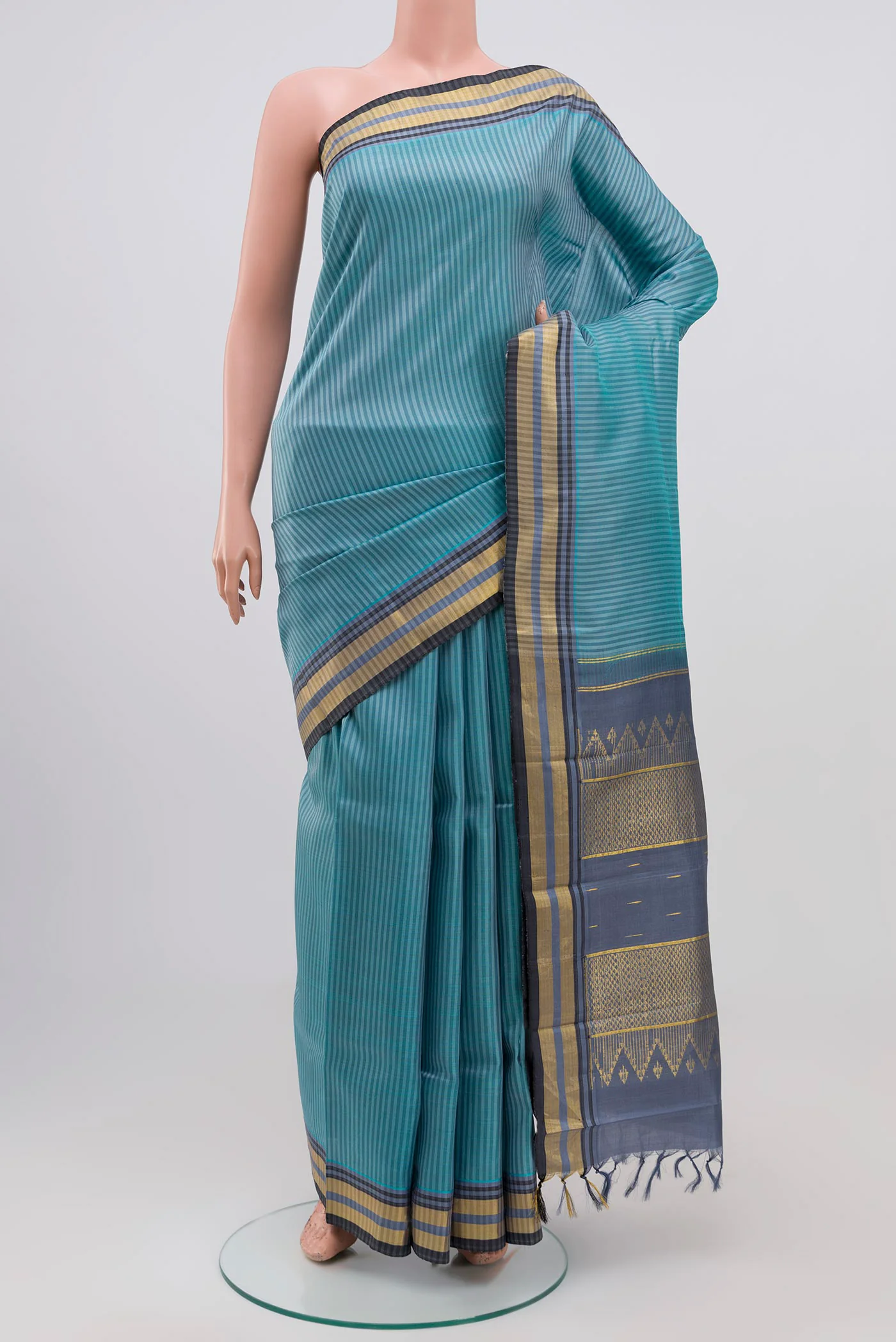 Blue Kanjivaram Silk Saree
