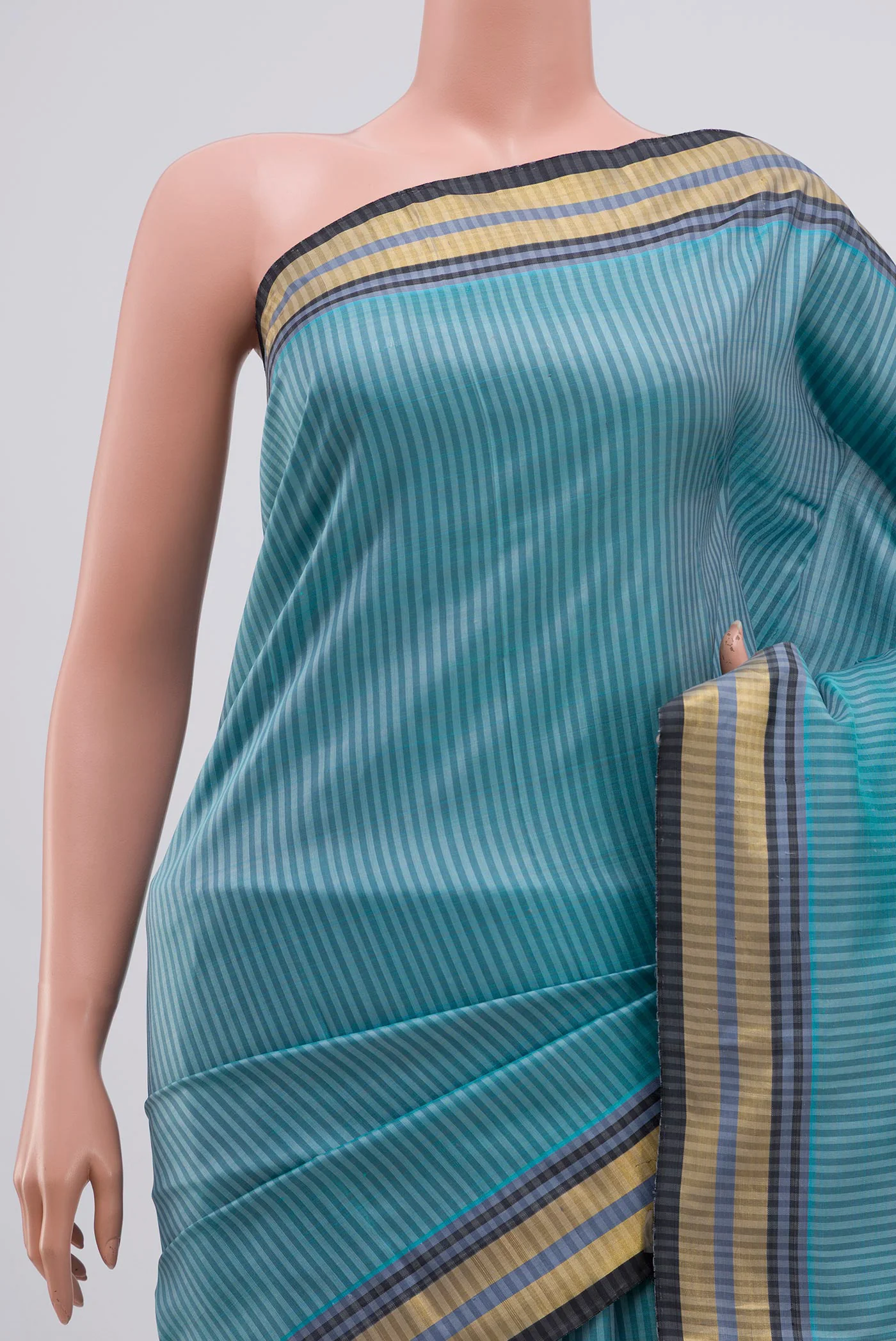 Blue Kanjivaram Silk Saree - Image 2