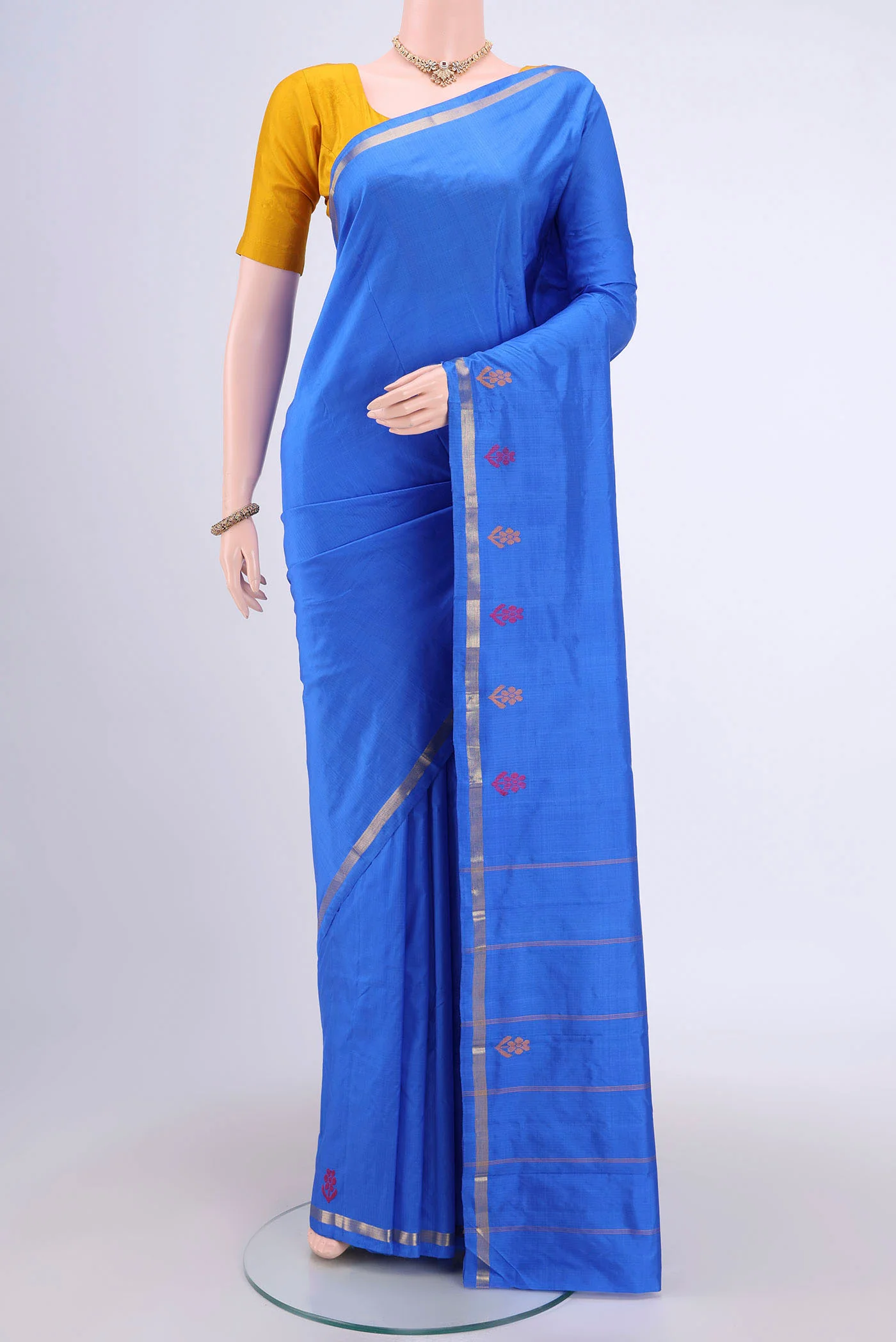 Royal Blue Kanchipuram Saree