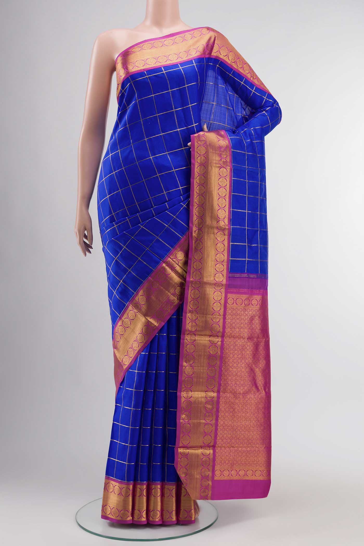 Blue Kanjivaram Silk Saree