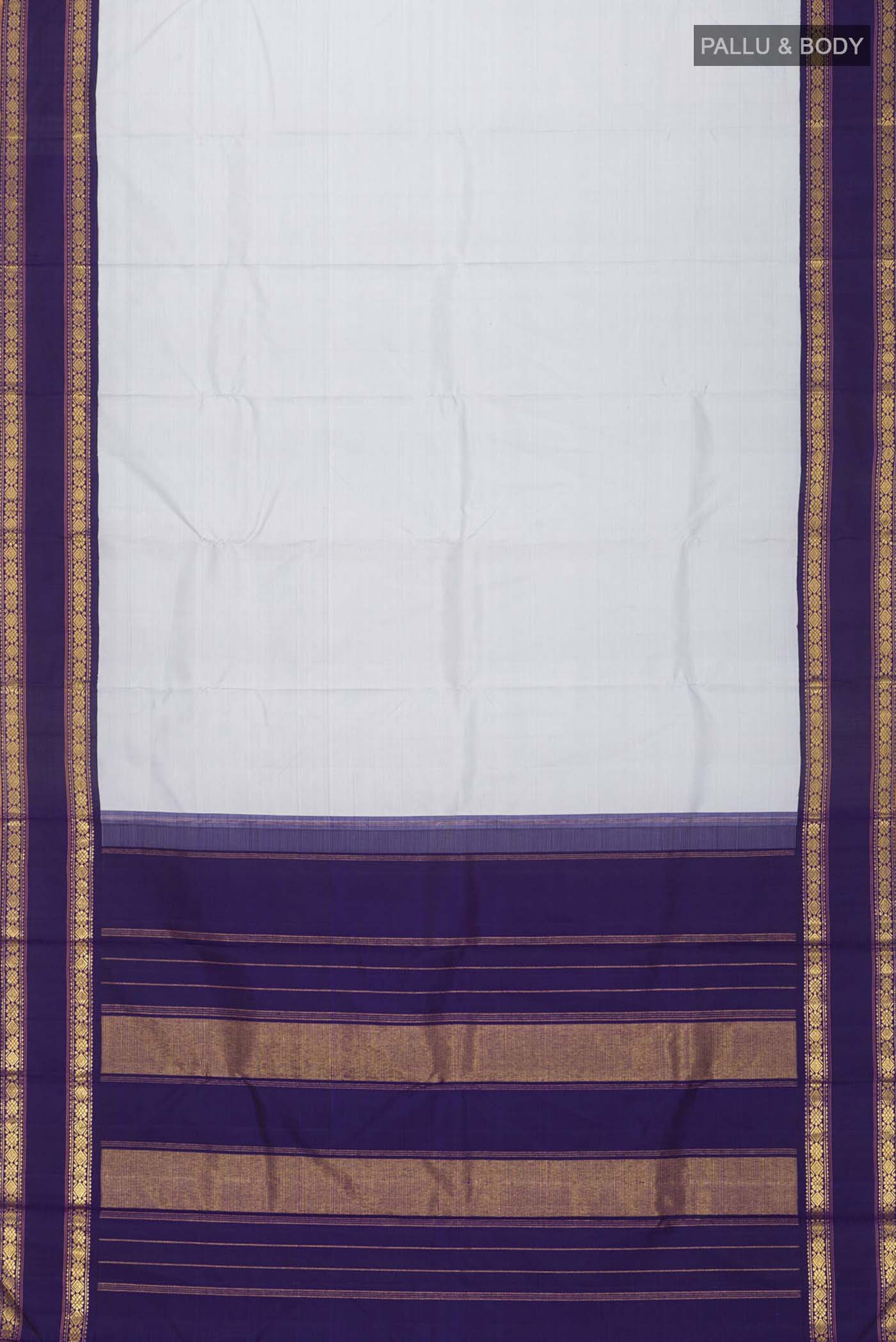 Blue Kanchipuram Silk Saree - Image 6