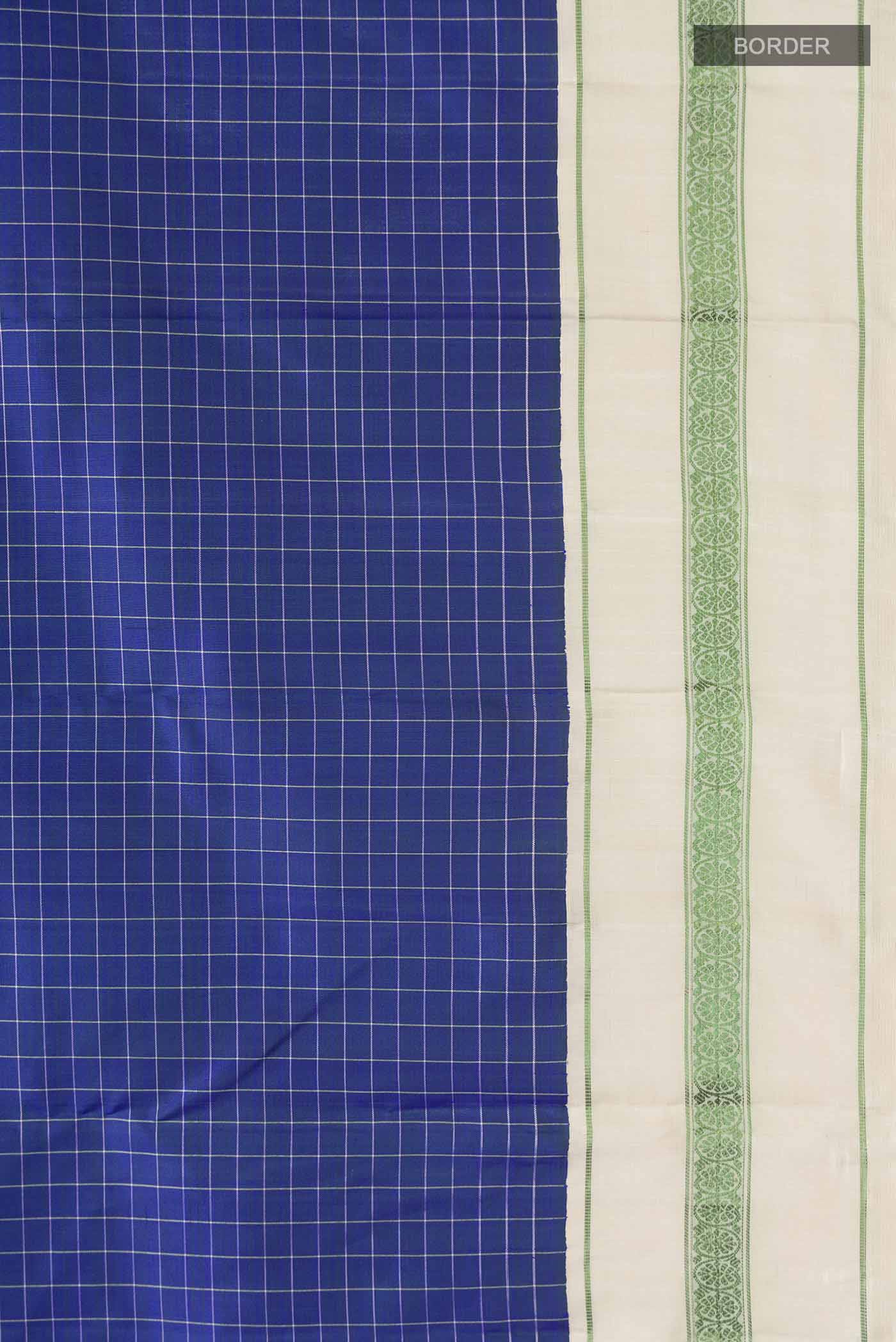 Blue Kanjivaram Silk Saree - Image 3