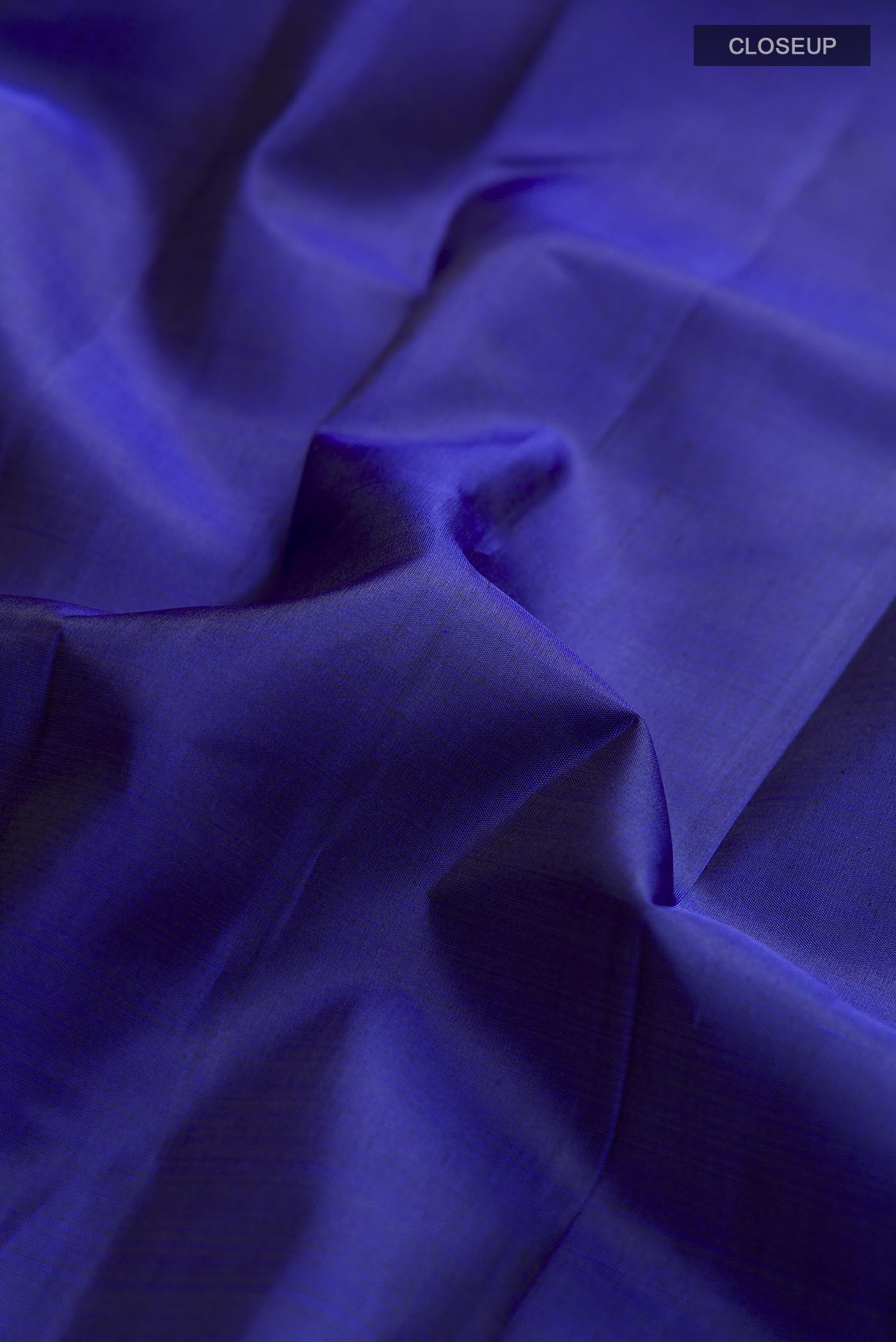 Blue Kanjivaram Silk Saree - Image 2
