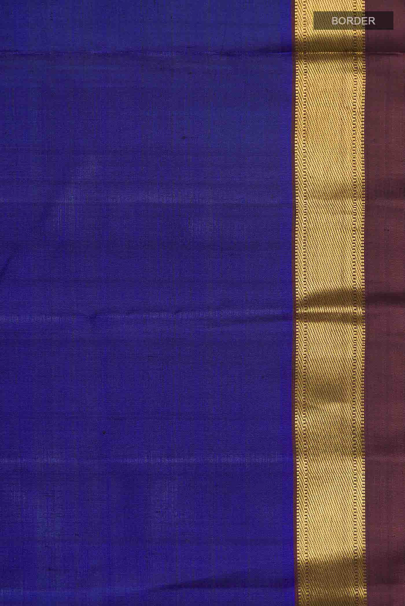 Blue Kanjivaram Silk Saree - Image 3