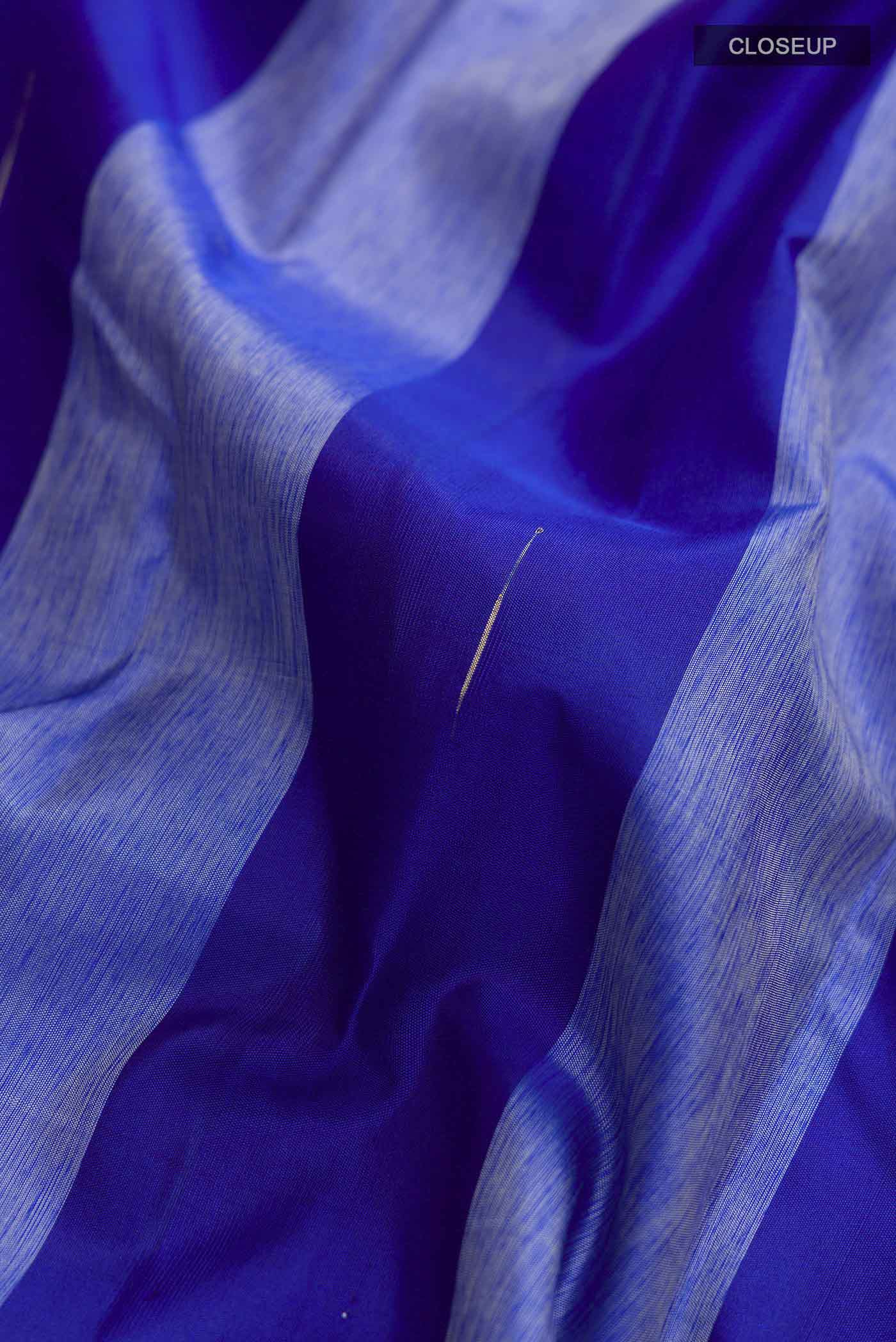 Blue Kanjivaram Silk Saree - Image 2