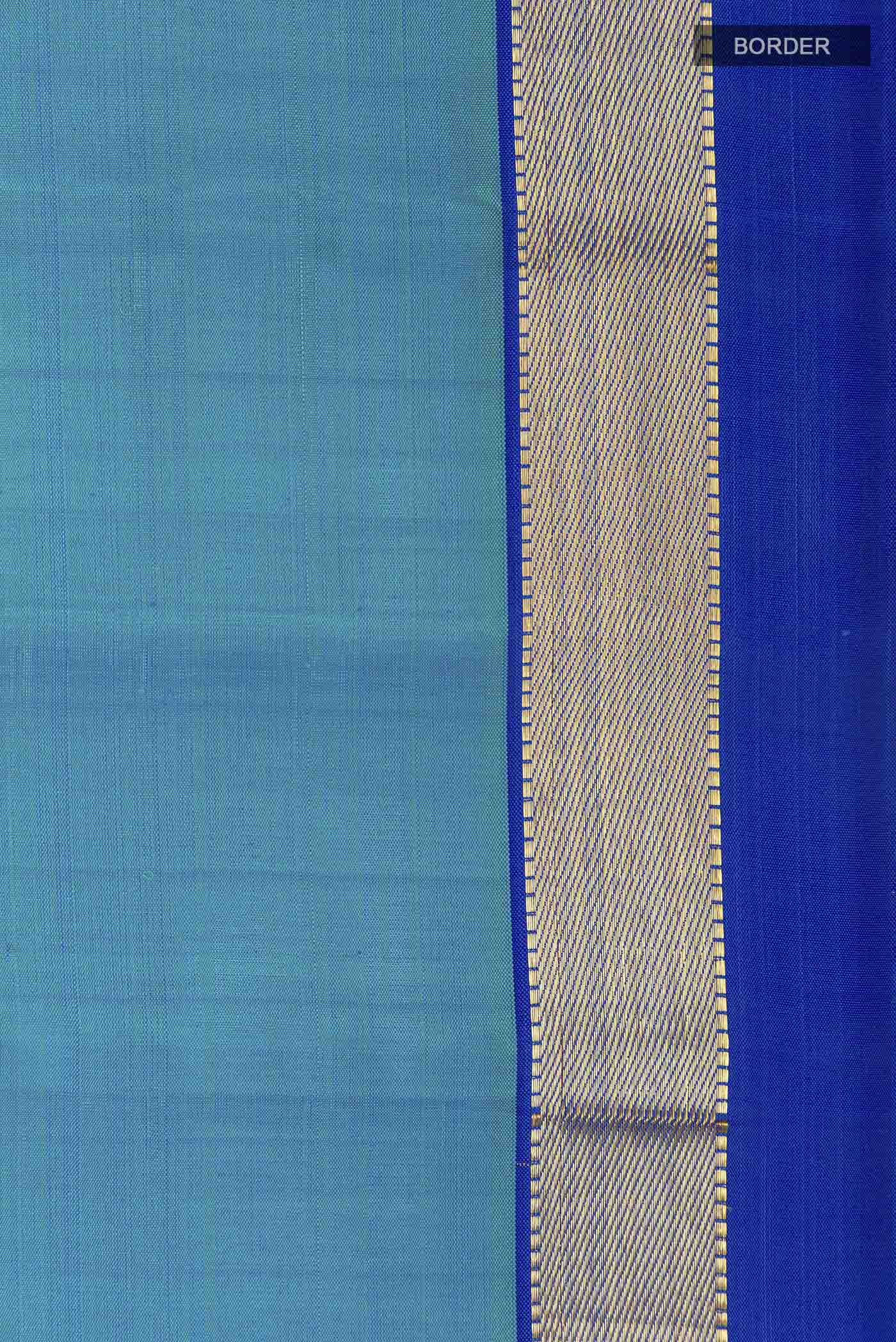 Blue Kanjivaram Silk Saree - Image 3