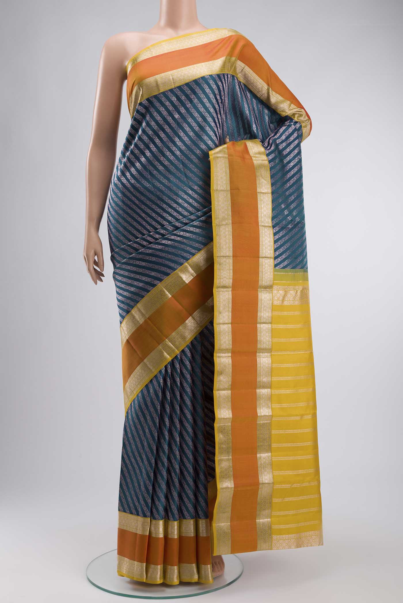 Blue Kanjivaram Silk Saree