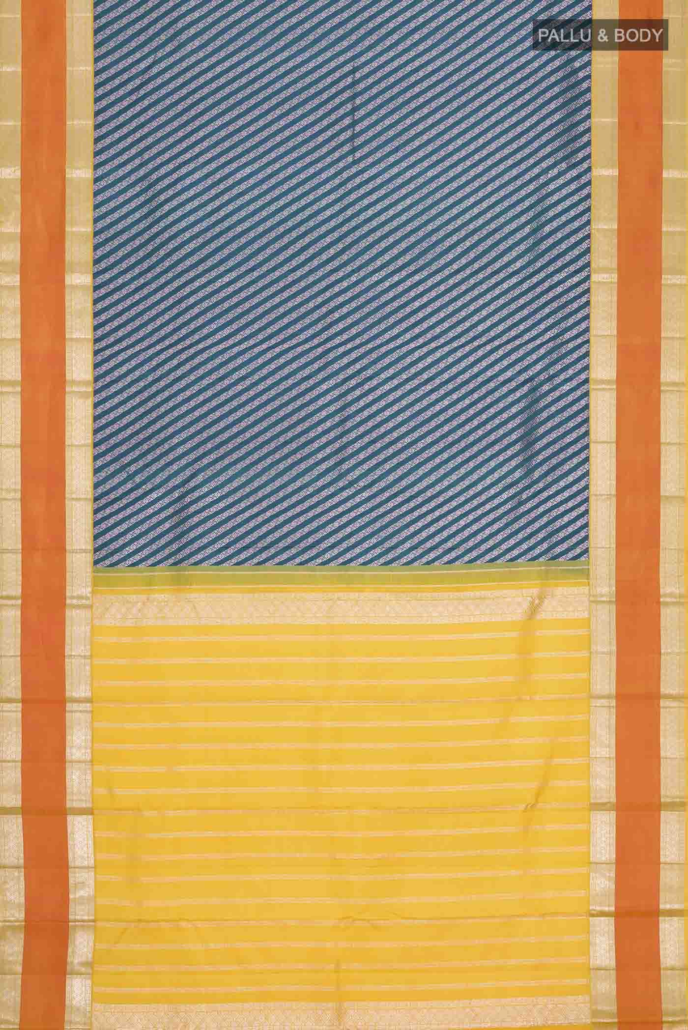Blue Kanjivaram Silk Saree - Image 6