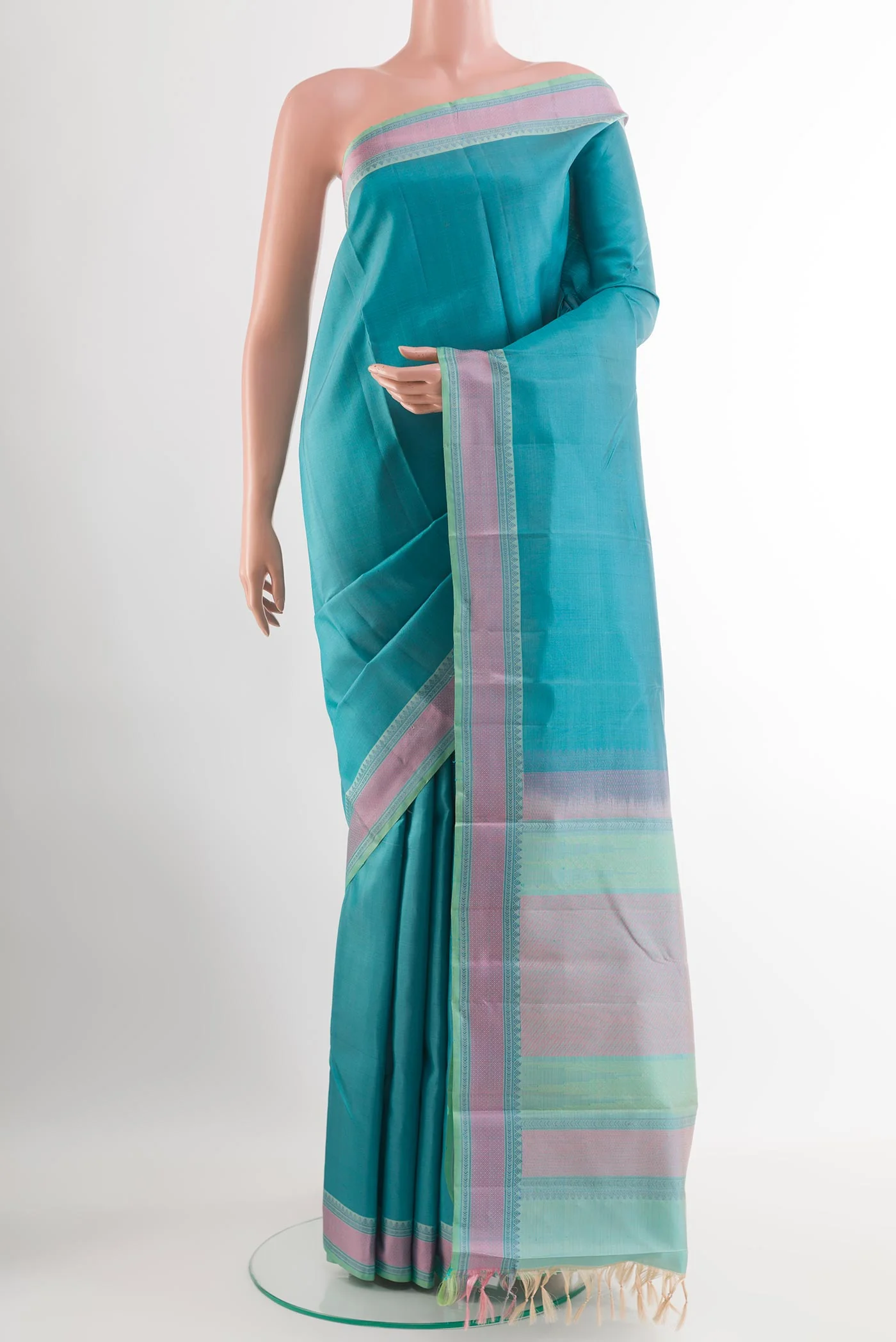 Blue Kanchipuram Silk Saree