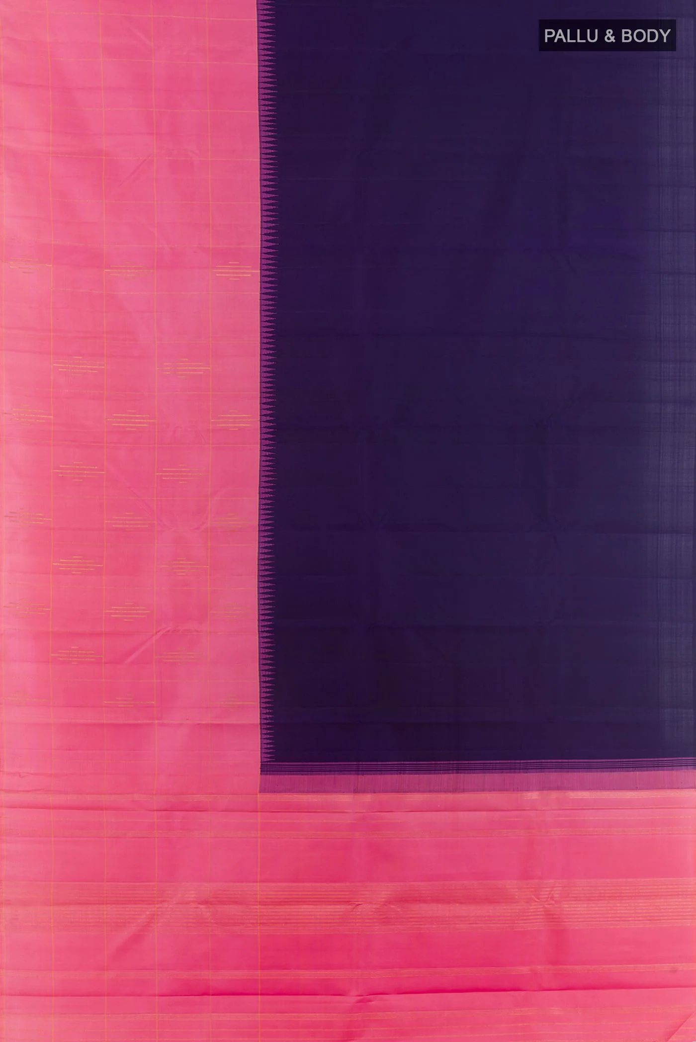 Blue Kanchipuram Silk Saree - Image 3