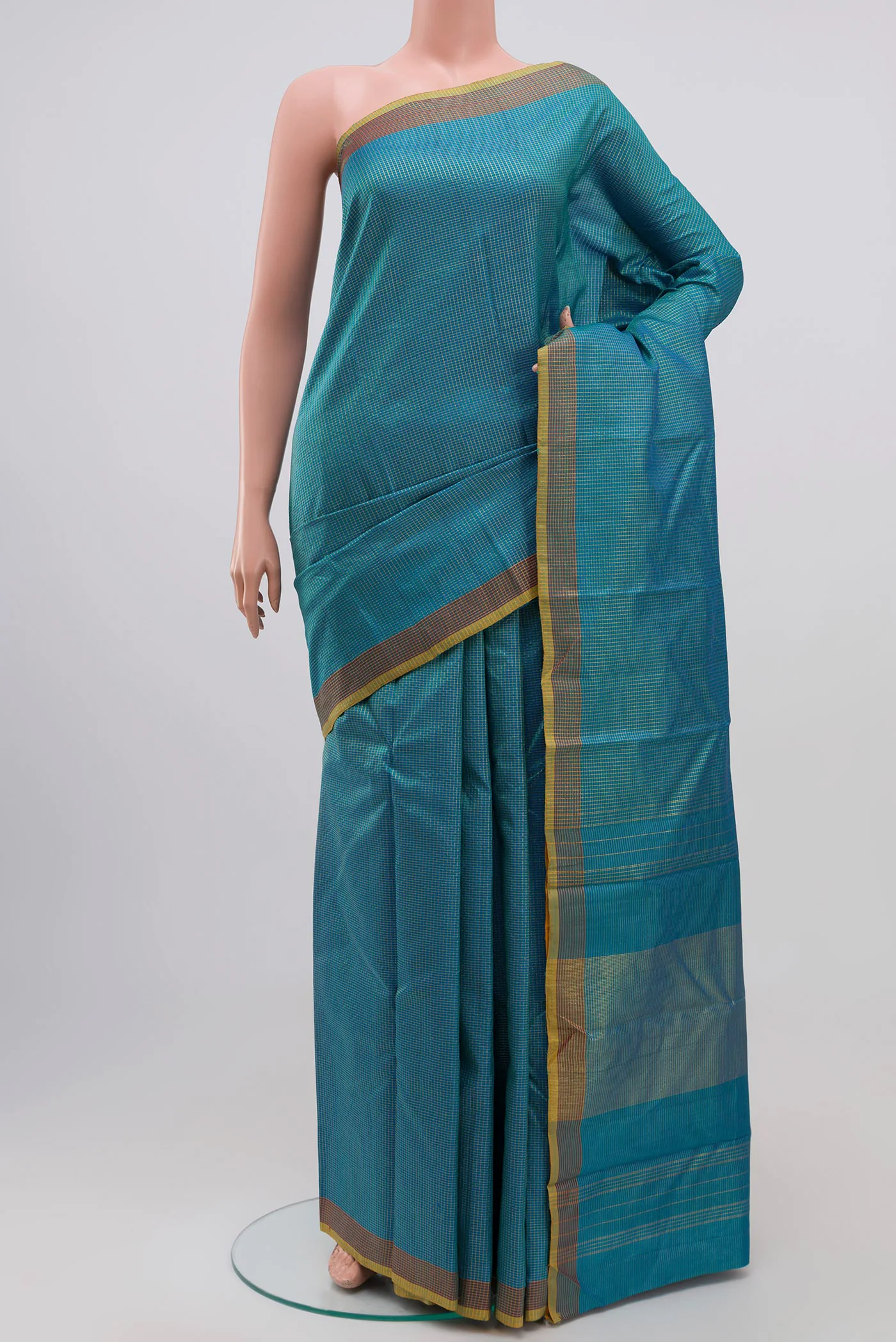 Blue Kanchipuram Silk Saree