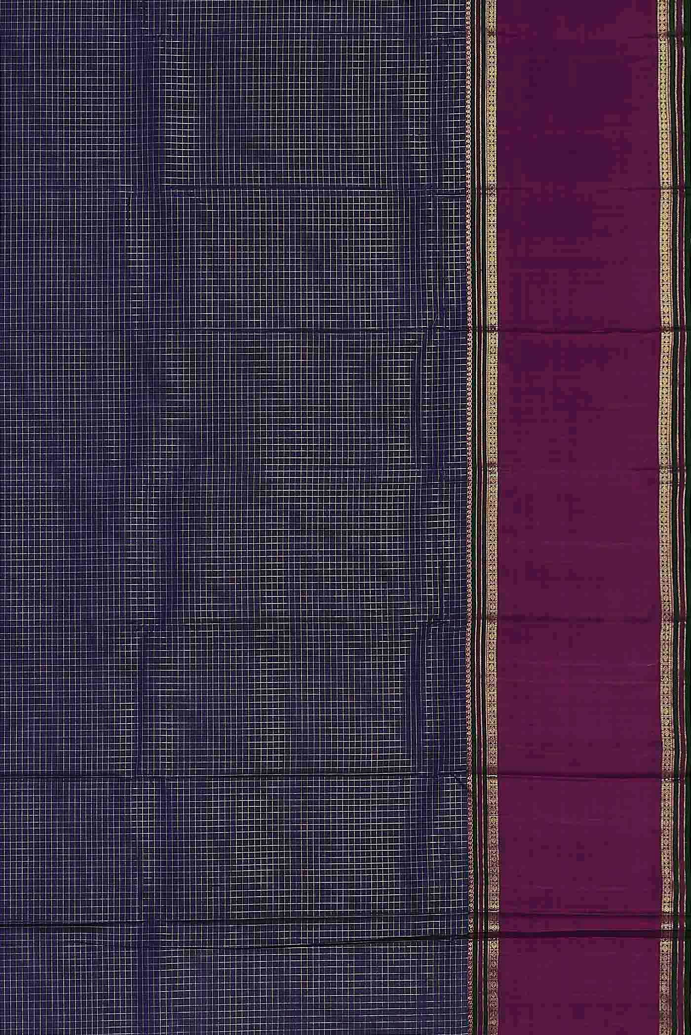Blue Kanchipuram Silk Saree - Image 5