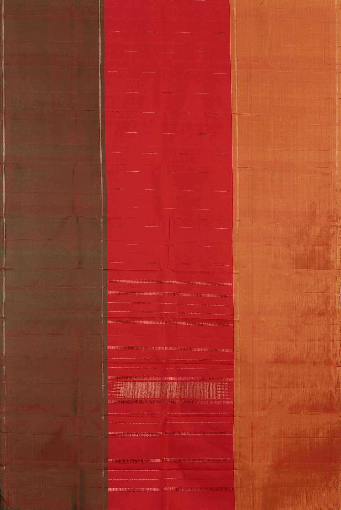 Pure Silk Pure Zari Red Kanjivaram Saree - Image 5