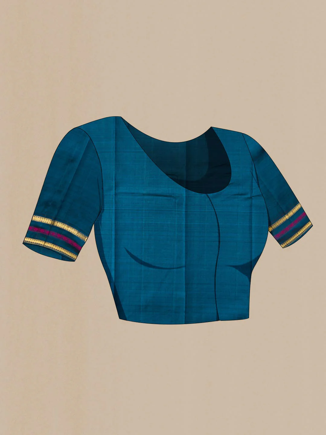 Blue Kanjivaram Silk Saree - Image 6