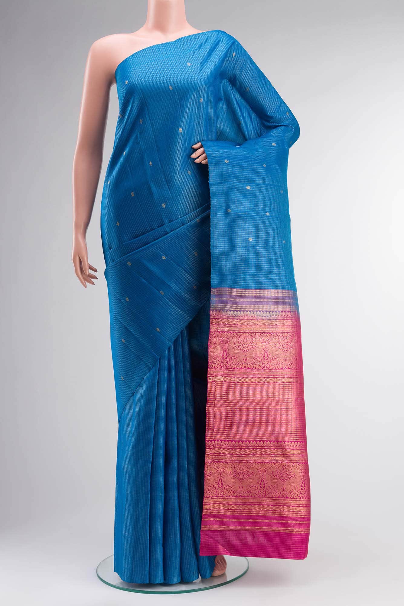 Blue Kanjivaram Silk Saree